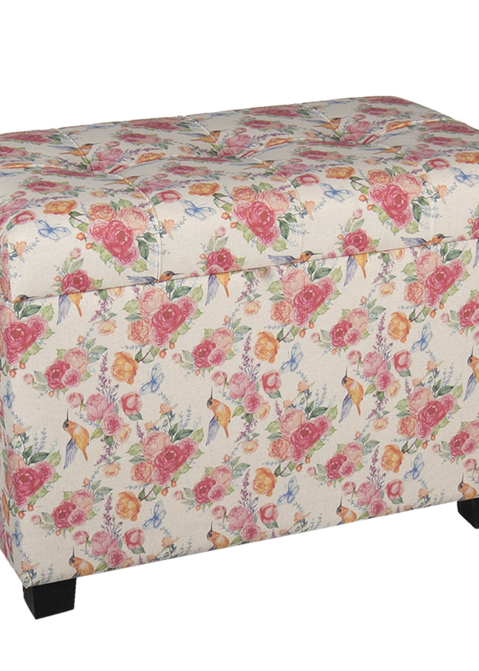 Clayre & Eef Repose-pieds/Coffre de rangement 60*36*43 cm 64061LM