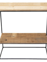 Clayre & Eef Table murale reclaimed wood 60*25*66 cm 50308