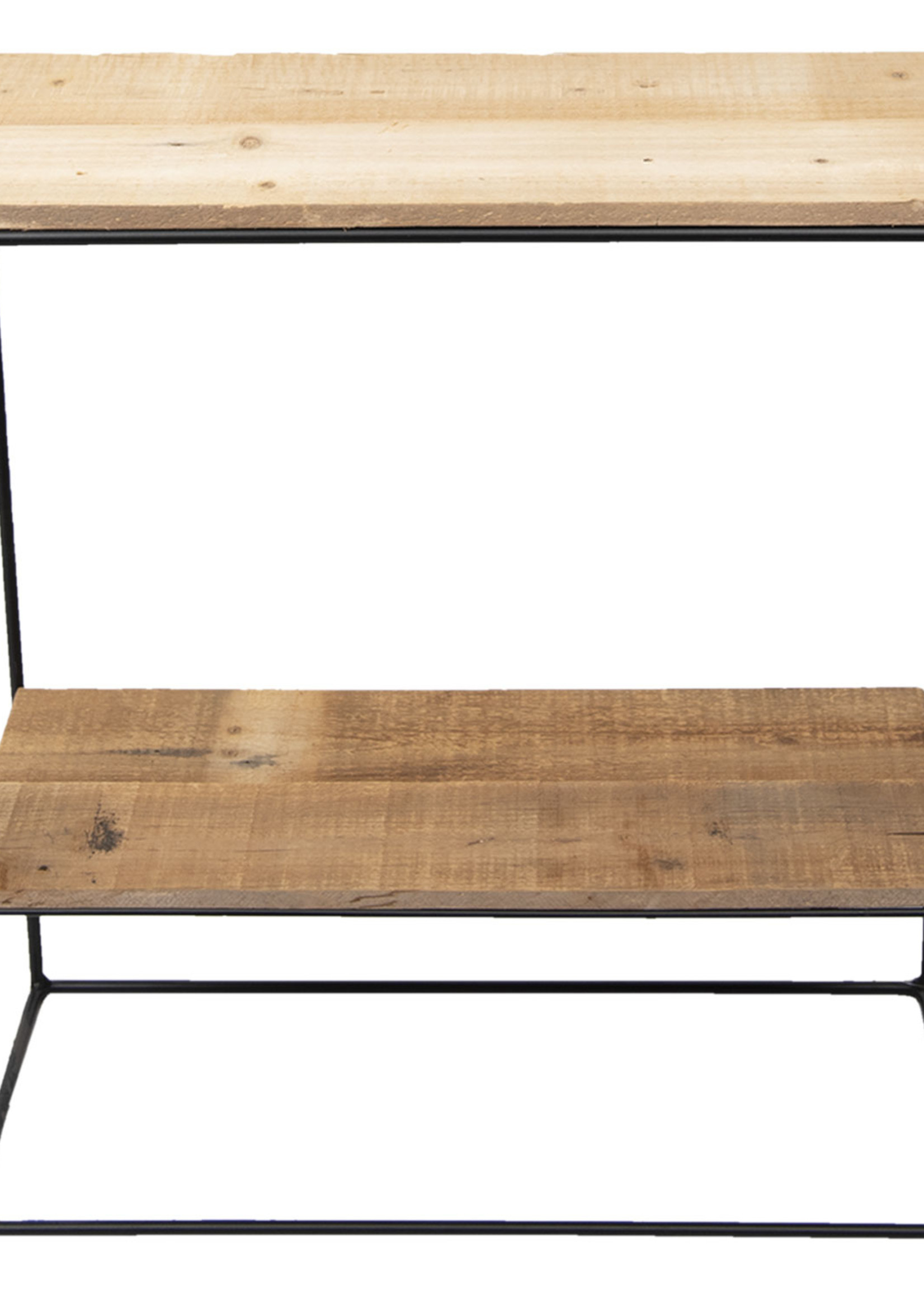 Clayre & Eef Wandtafel reclaimed wood 60*25*66 cm 50308