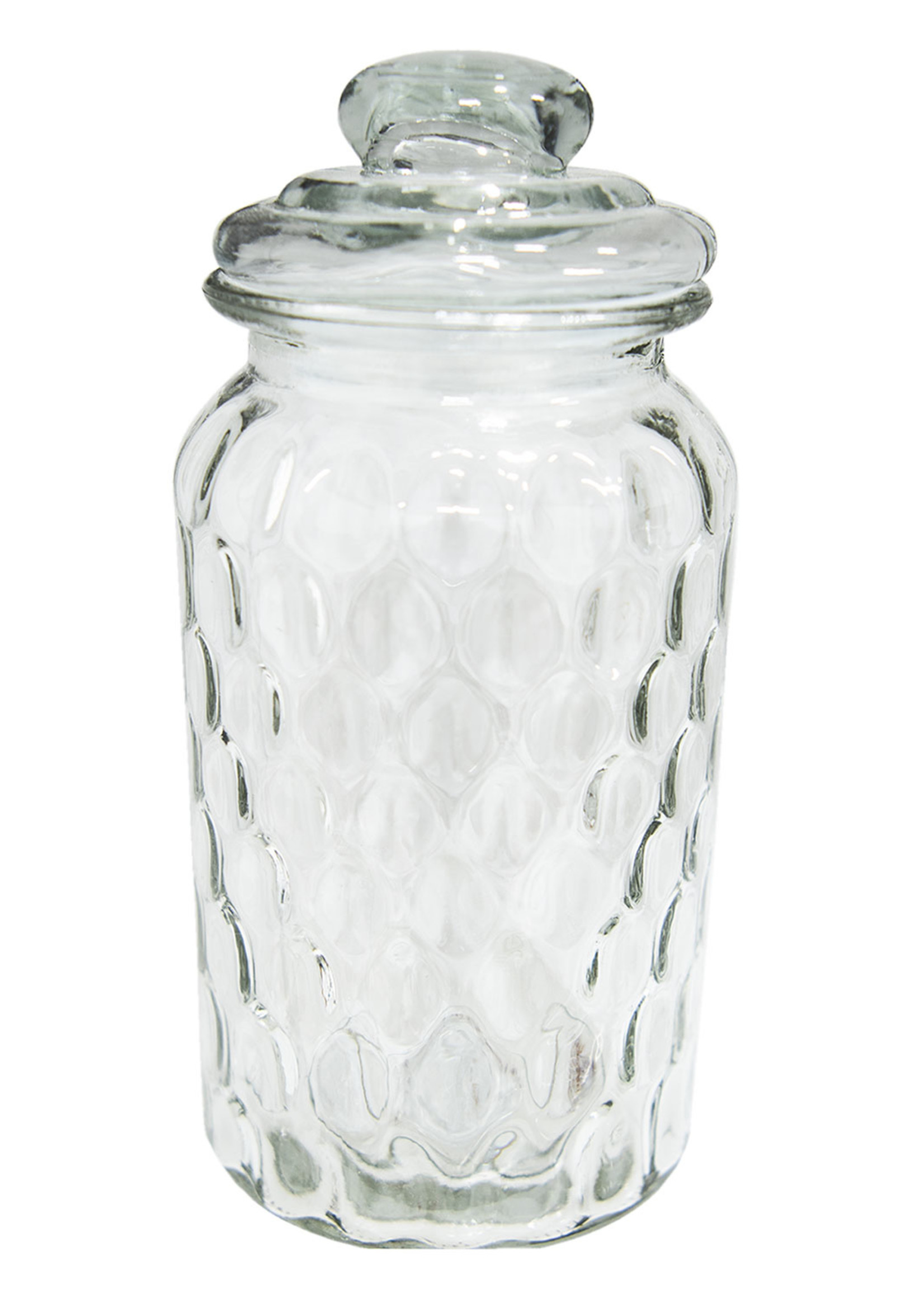 Clayre & Eef Voorraadpot met deksel Ø 10*22 cm 6GL2384L