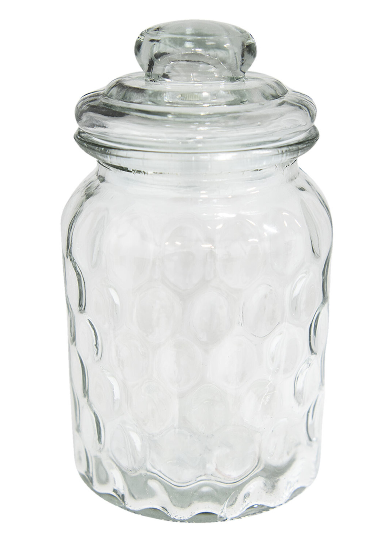 Clayre & Eef Voorraadpot met deksel Ø 10*19 cm 6GL2384M