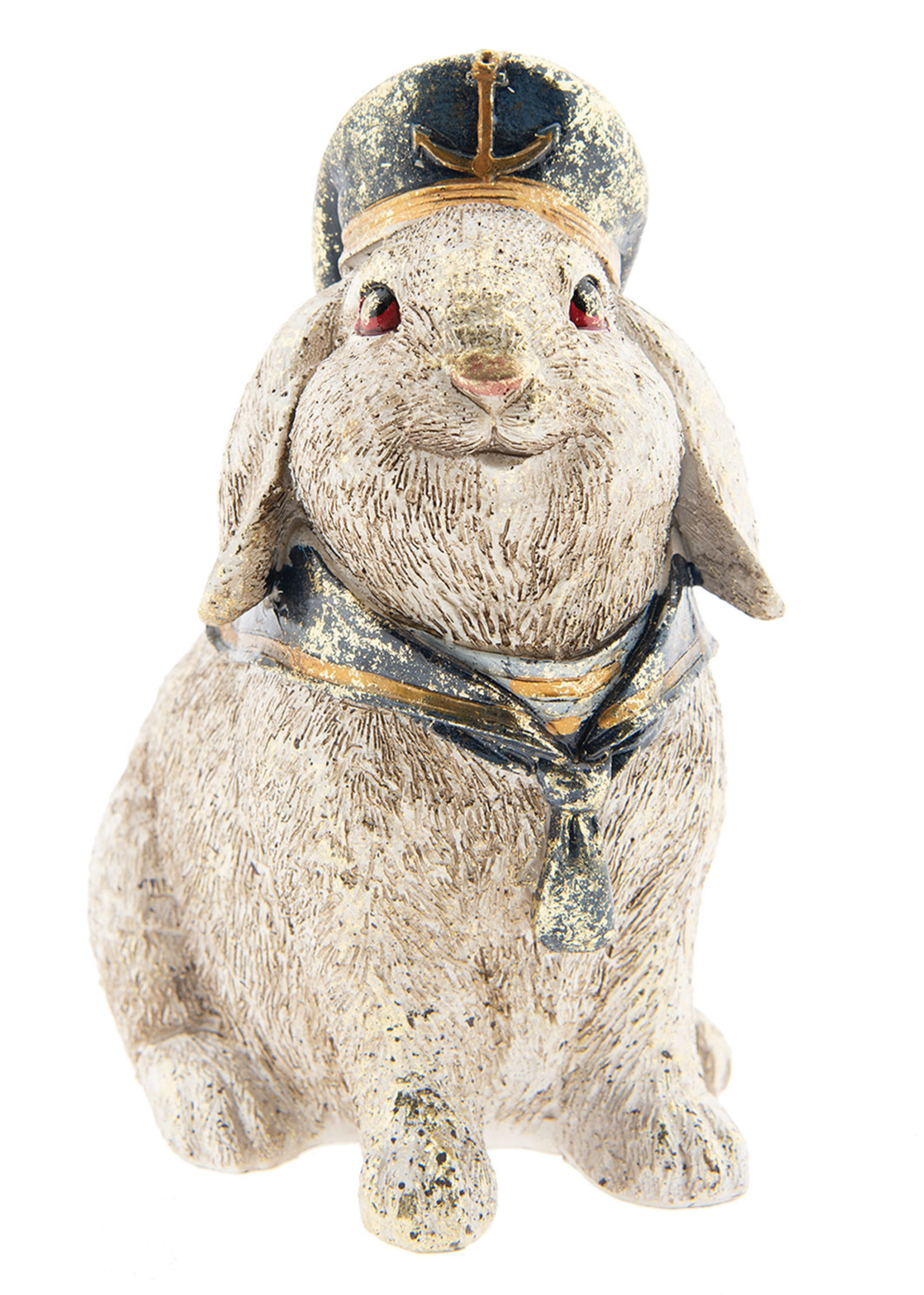 Clayre & Eef Décoration lapin assis 16*11*18 cm 6PR2309
