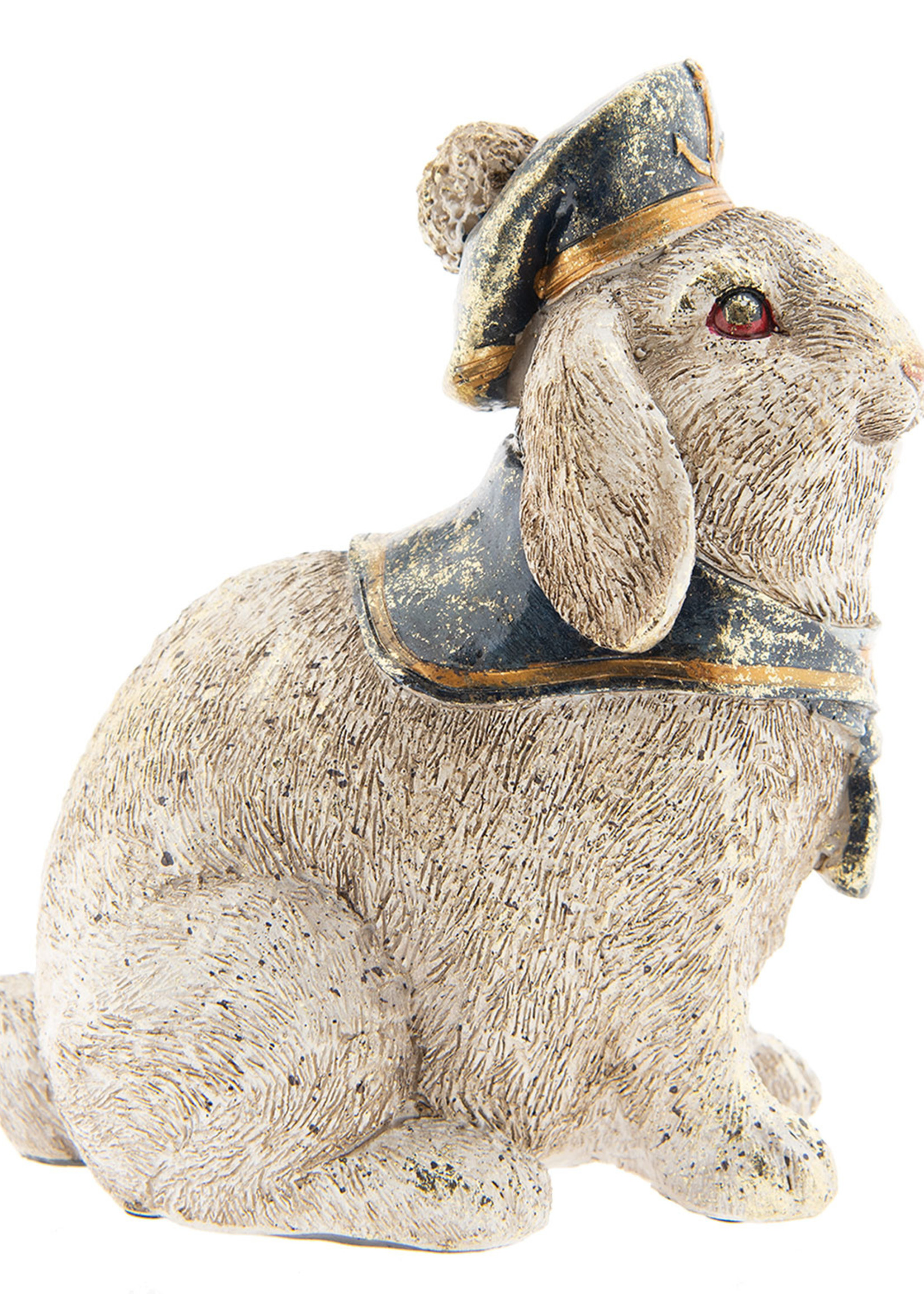 Clayre & Eef Décoration lapin assis 16*11*18 cm 6PR2309