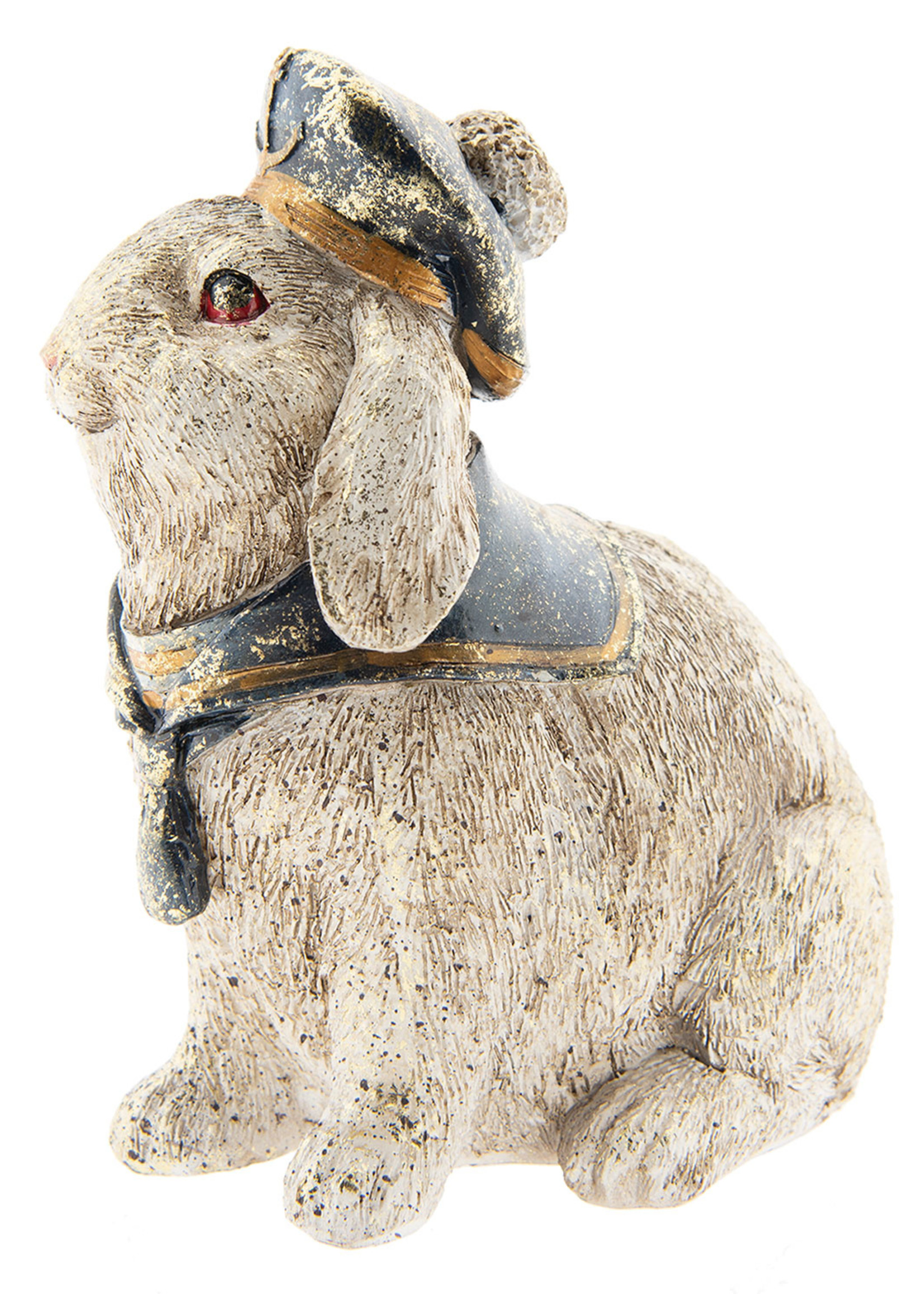 Clayre & Eef Decoratie zittend konijn 16*11*18 cm 6PR2309