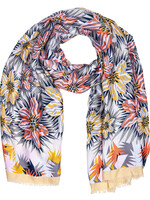 Clayre & Eef Écharpe 88*180 cm jaune JZSC0419Y