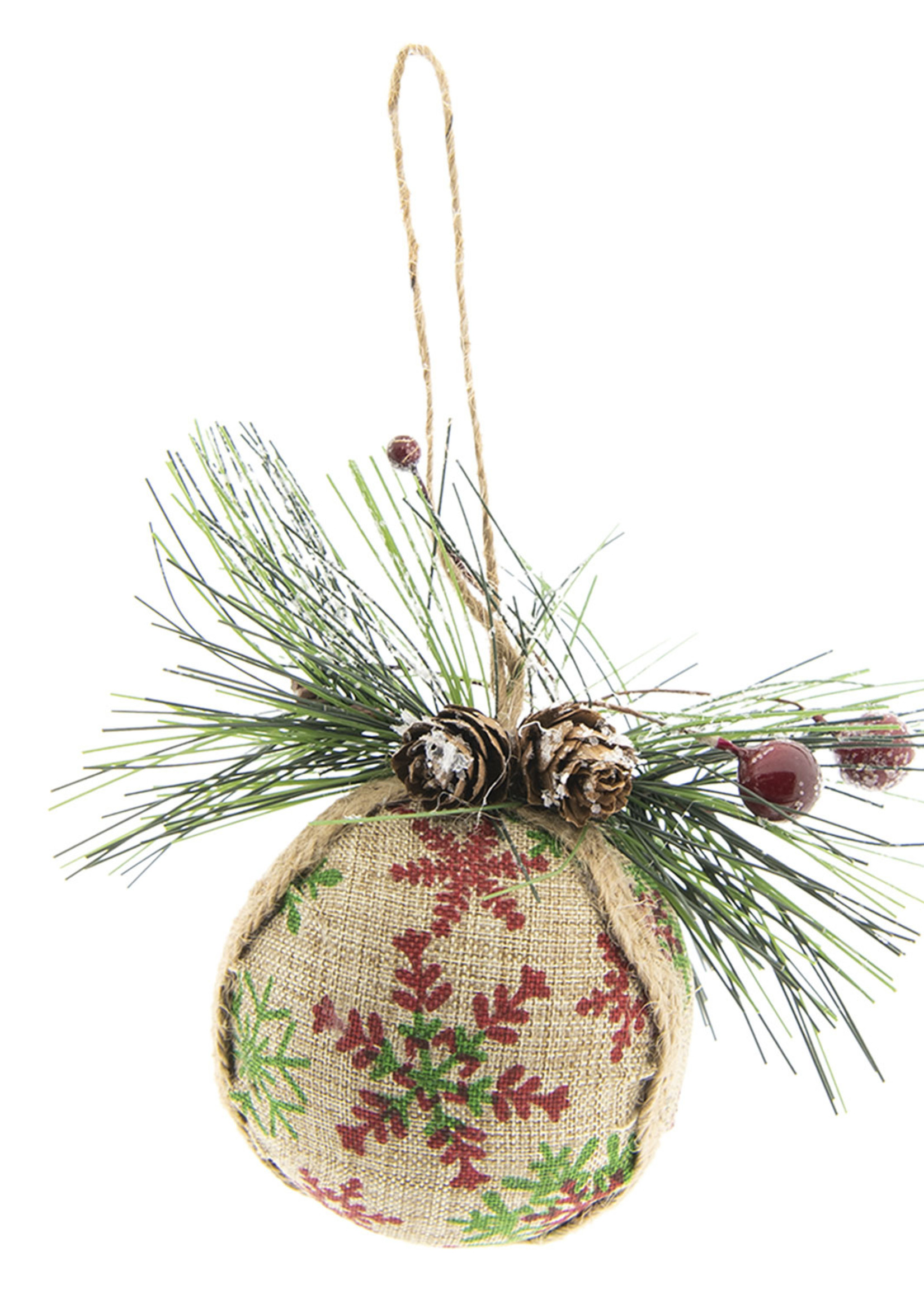Clayre & Eef Kerstbal 10*6*9 cm 64034