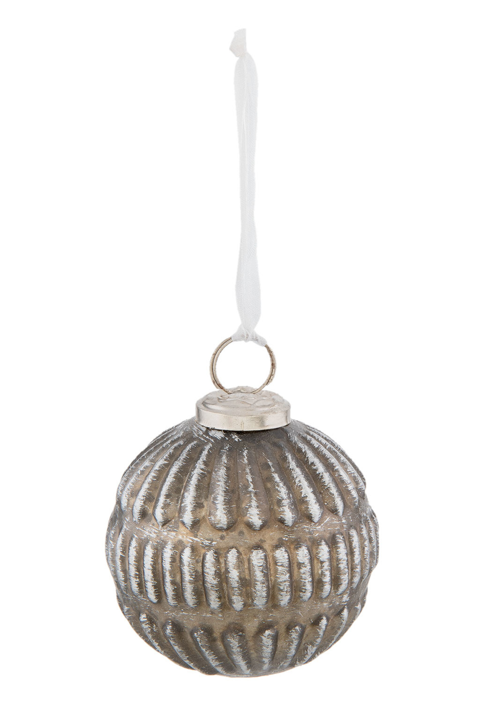 Clayre & Eef Boule de Noël Ø 7*8 cm 6GL2313