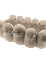 Clayre & Eef Pot de fleur oiseaux 31*19*11 cm 6TE0204