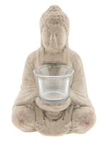 Clayre & Eef Waxinelichthouder Boeddha 13*11*21 cm 6TE0212