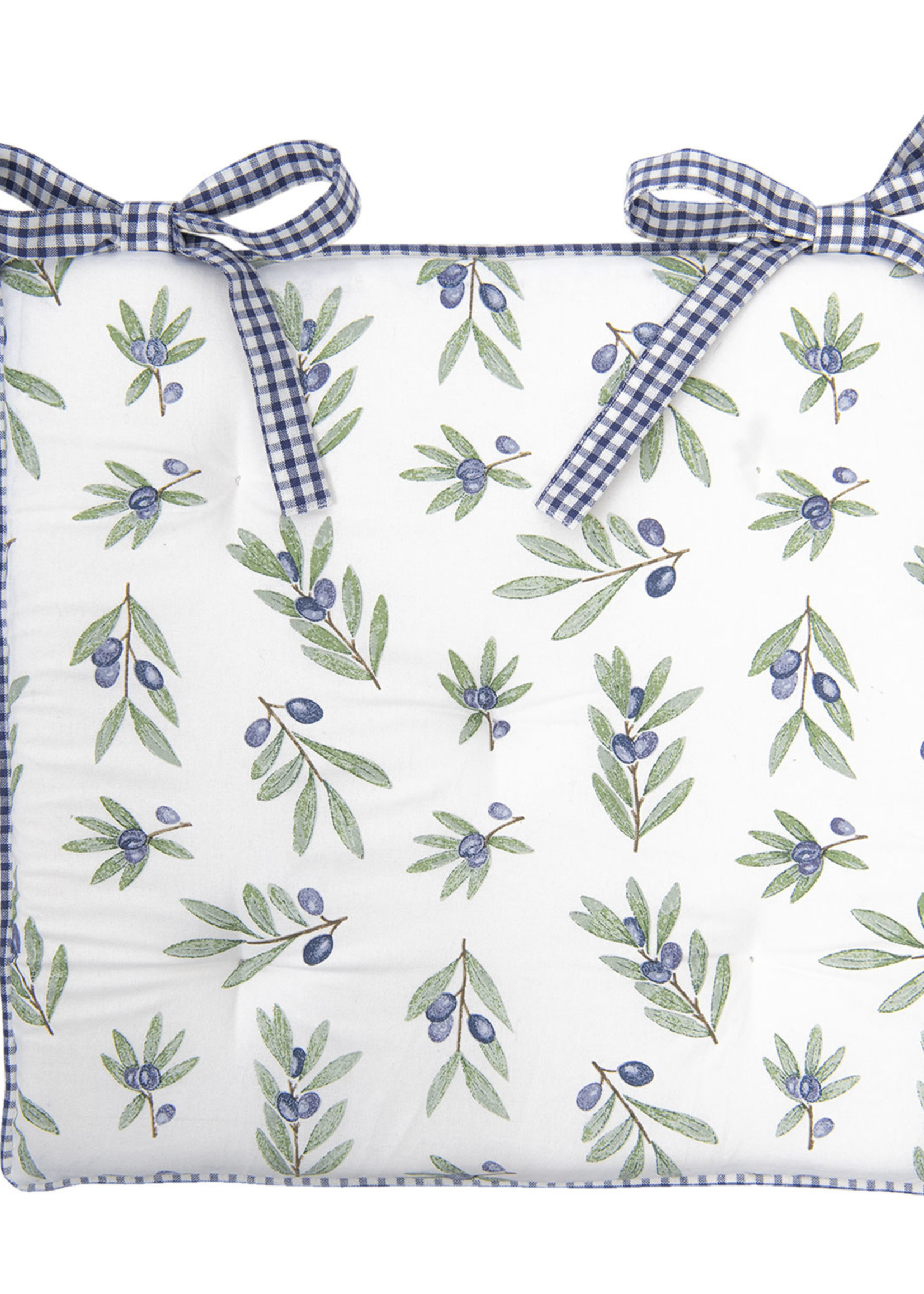 Clayre & Eef Galette de chaisse 40*40*4 cm OLG29BL