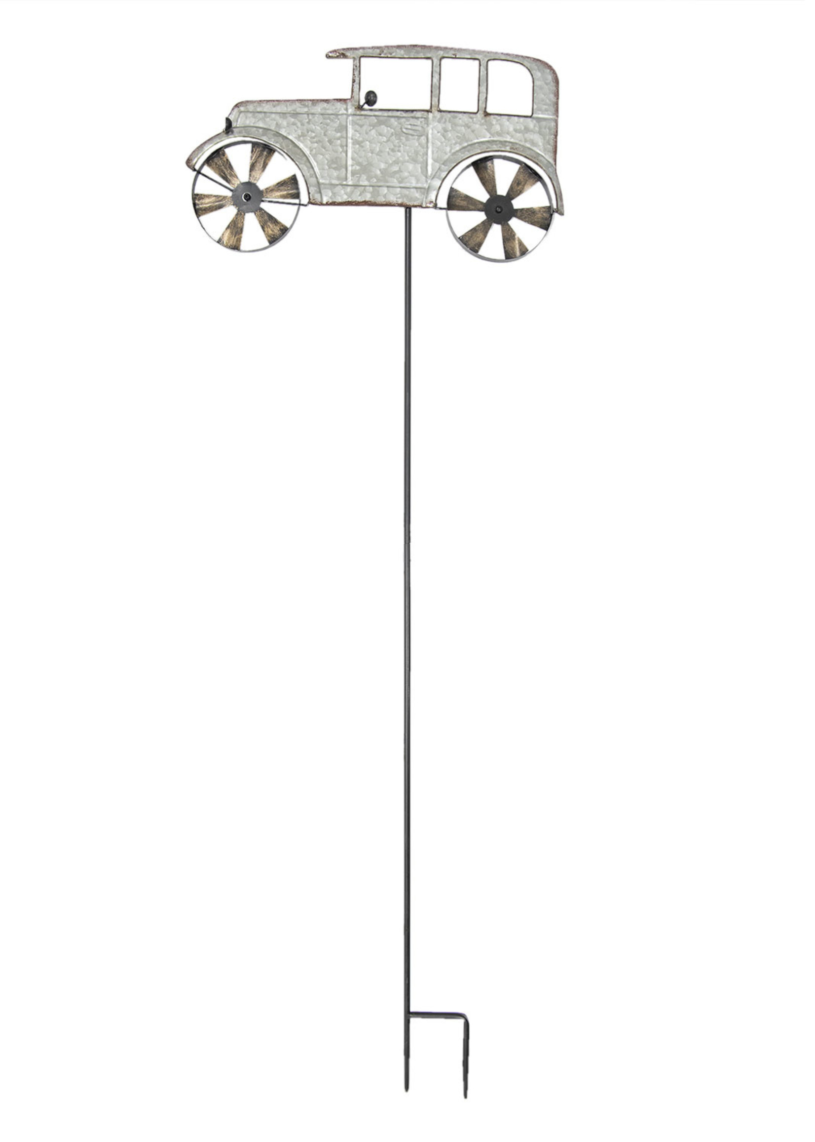 Clayre & Eef Tuinprikker auto 54*3*151 cm 5Y0537