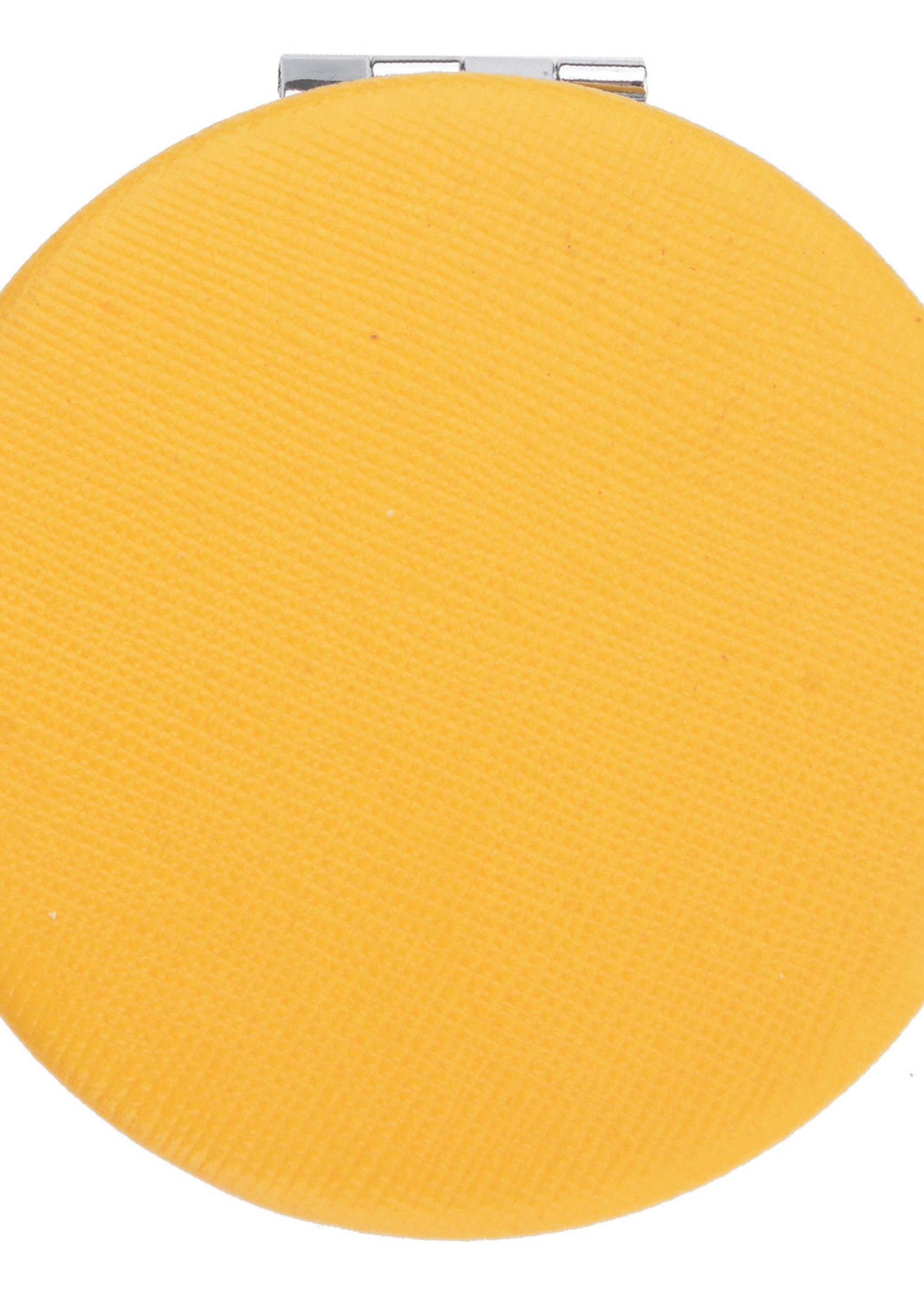 Clayre & Eef Miroir à main Ø 6 cm jaune JZSP0001Y