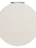 Clayre & Eef Handspiegel Ø 6 cm wit JZSP0002W