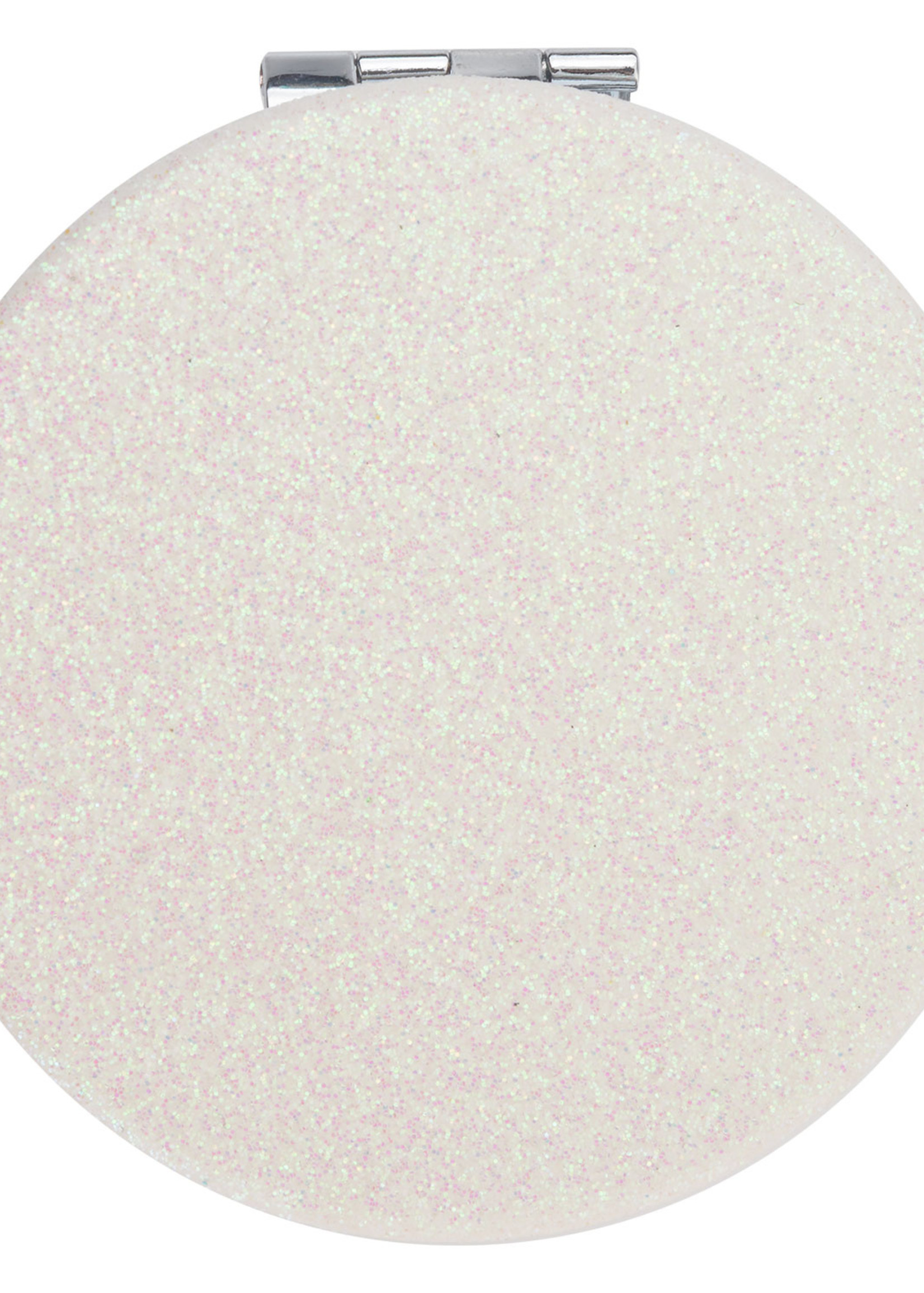 Clayre & Eef Miroir à main Ø 6 cm blanc JZSP0002W