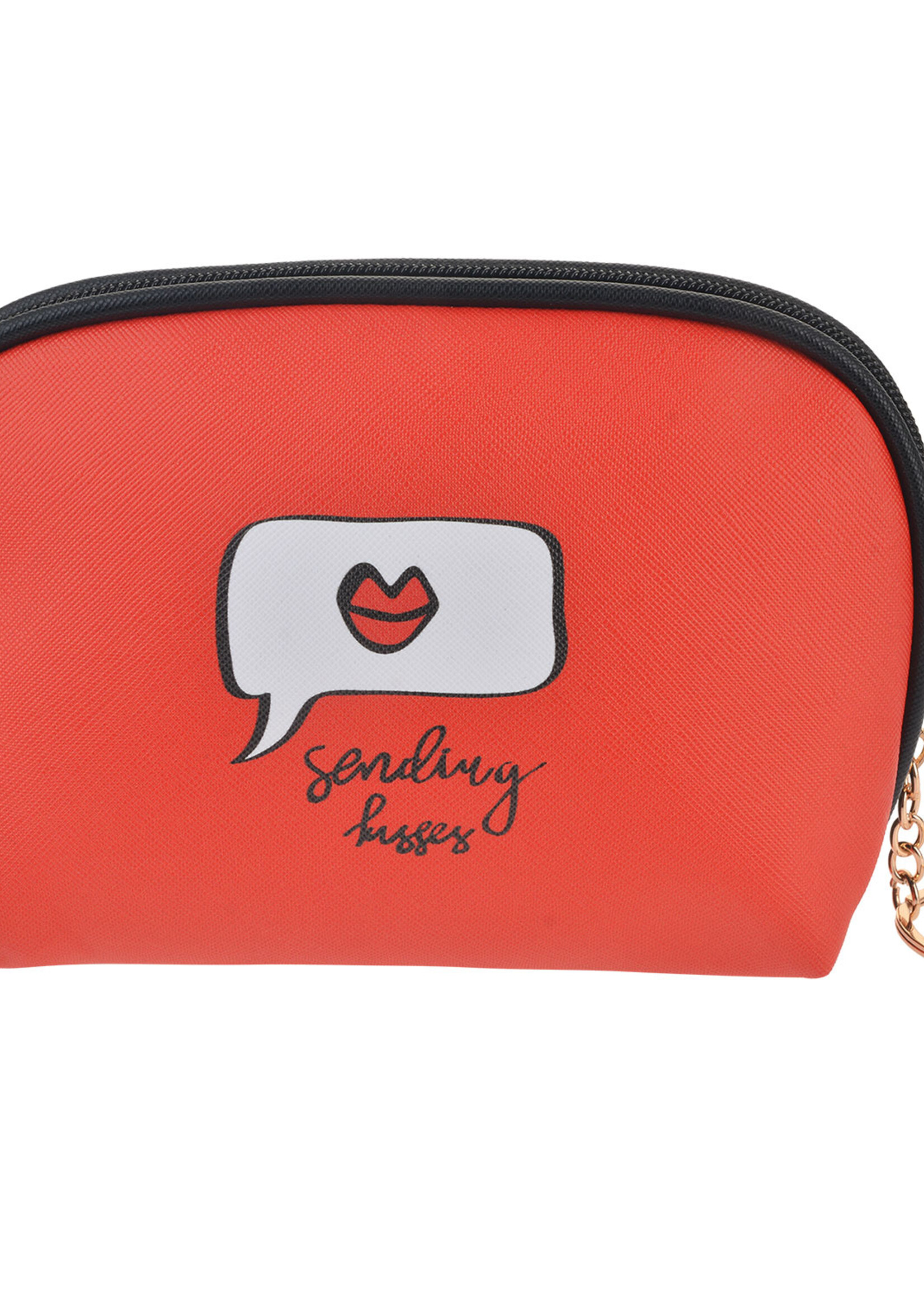 Clayre & Eef Trousse de toilette 19*5*12 cm rouge JZTB0005L