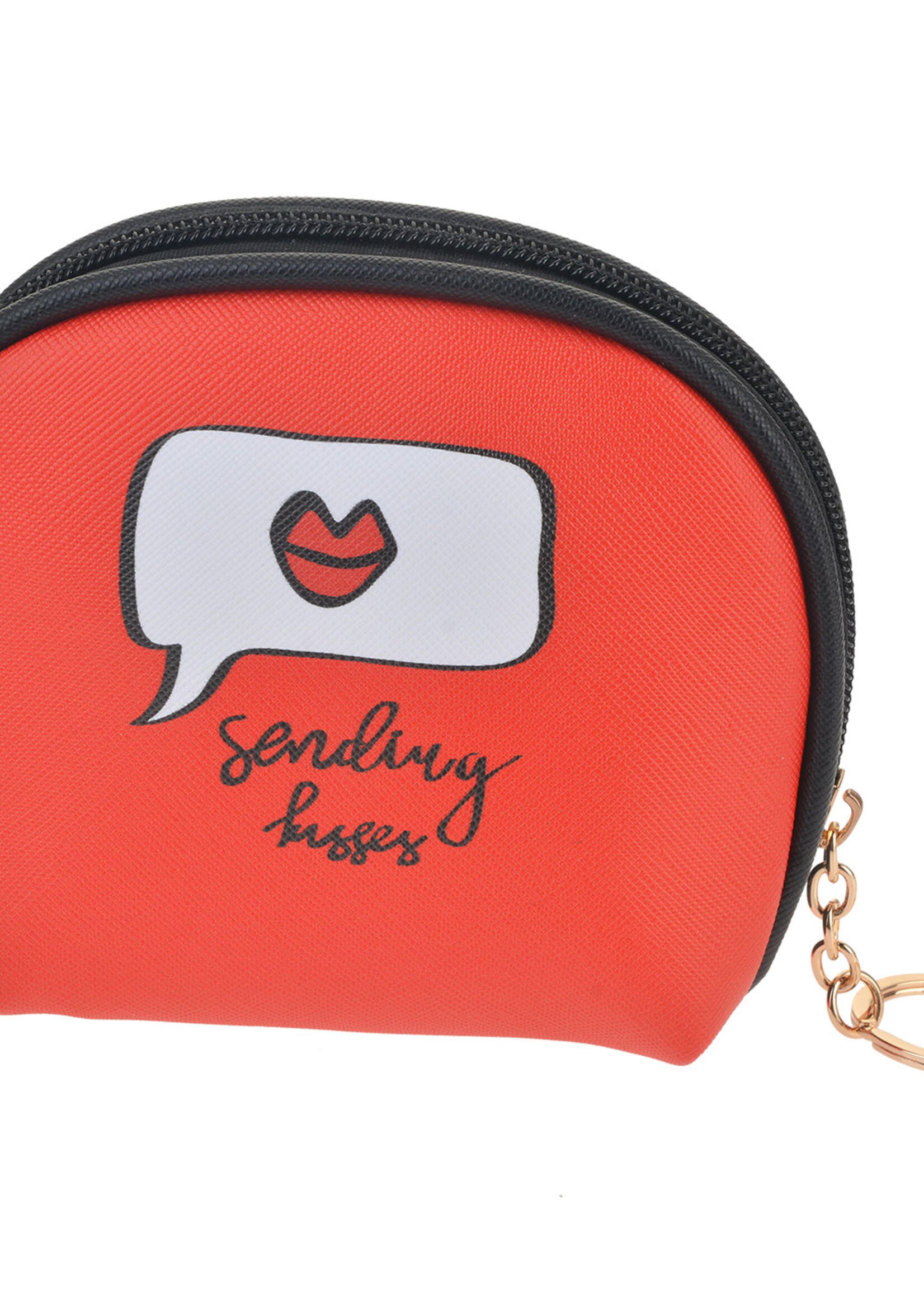 Clayre & Eef Trousse de toilette 13*4*11 cm rouge JZTB0005M