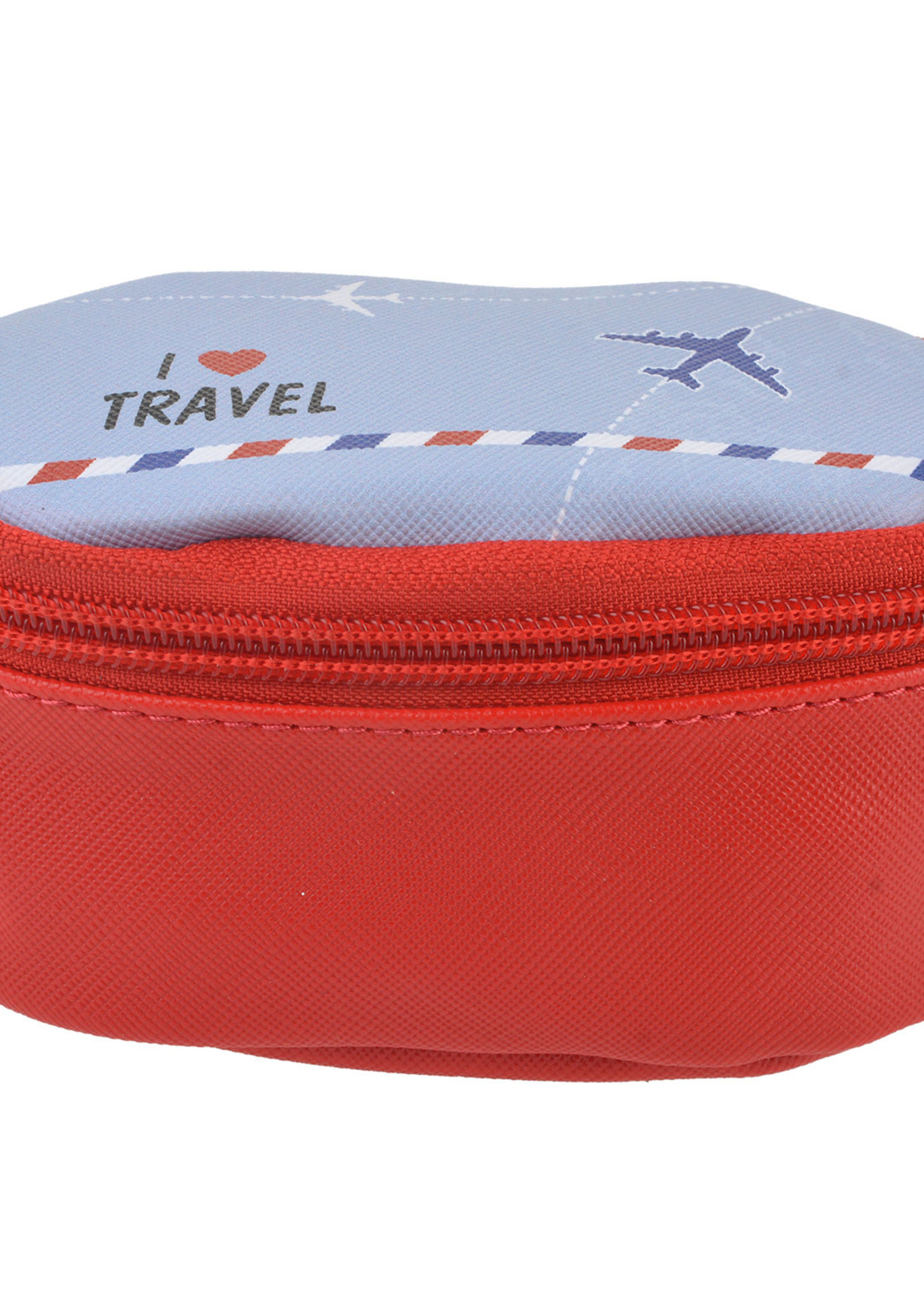 Clayre & Eef Trousse de toilette 12*8*6 cm rouge JZTB0007