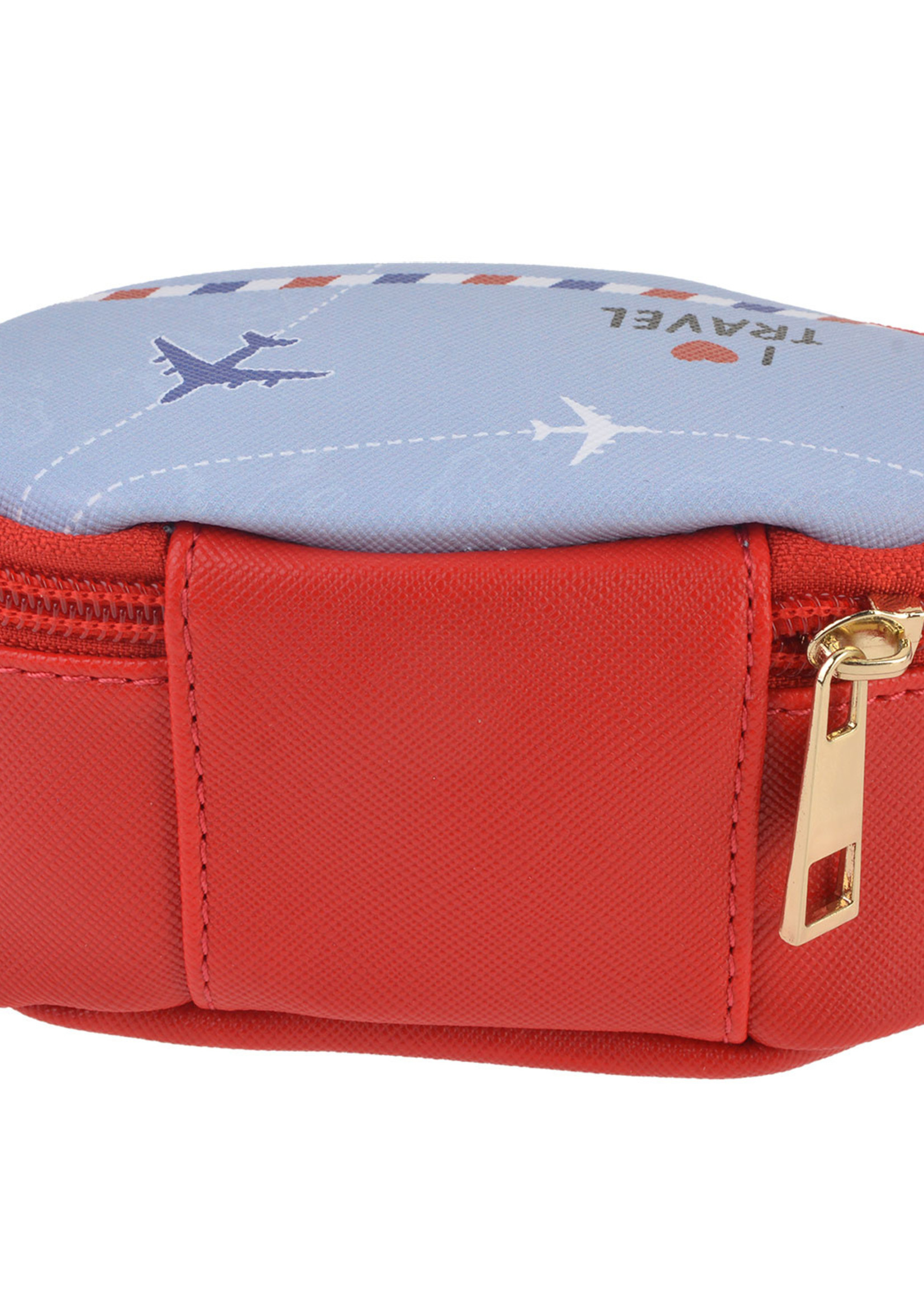Clayre & Eef Toilettas 12*8*6 cm rood JZTB0007