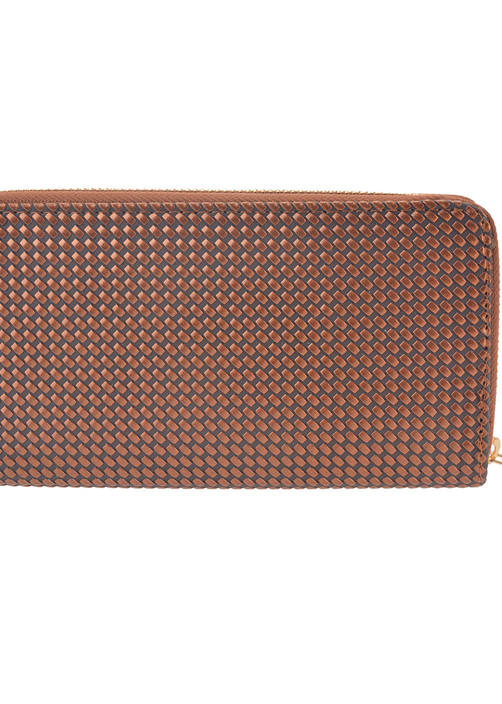 Clayre & Eef Portemonnee 19*11 cm kaki JZWA0064KH