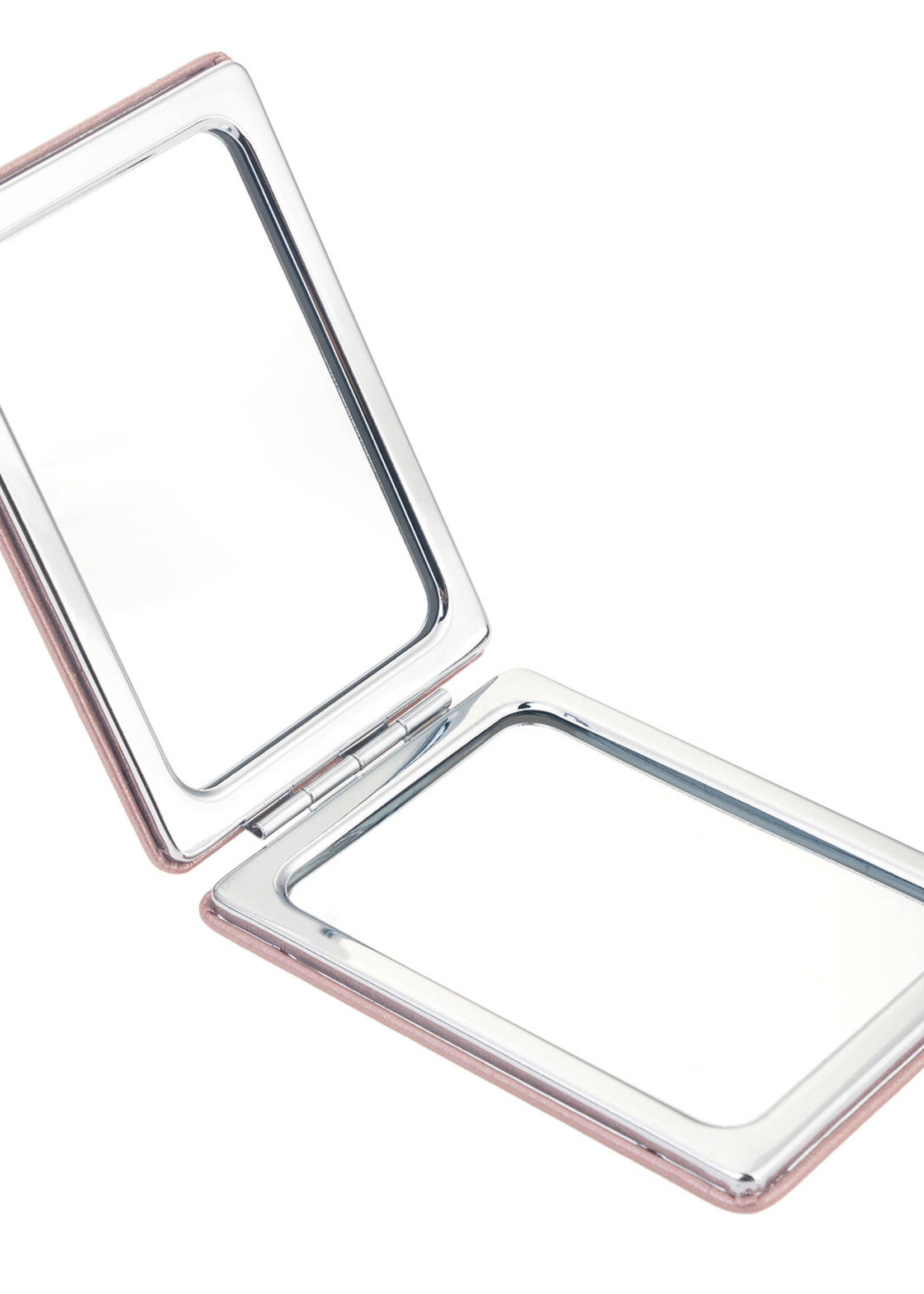 Clayre & Eef Miroir à main 6*8.5 cm rose MLMI0033