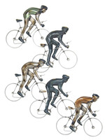 Clayre & Eef Mur déco les cyclistes 81*2*60 cm 5Y0530