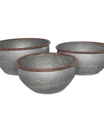Clayre & Eef Porte plantes Ø 43*19/Ø 40*18/Ø 35*17 cm (set 3) 6Y3236