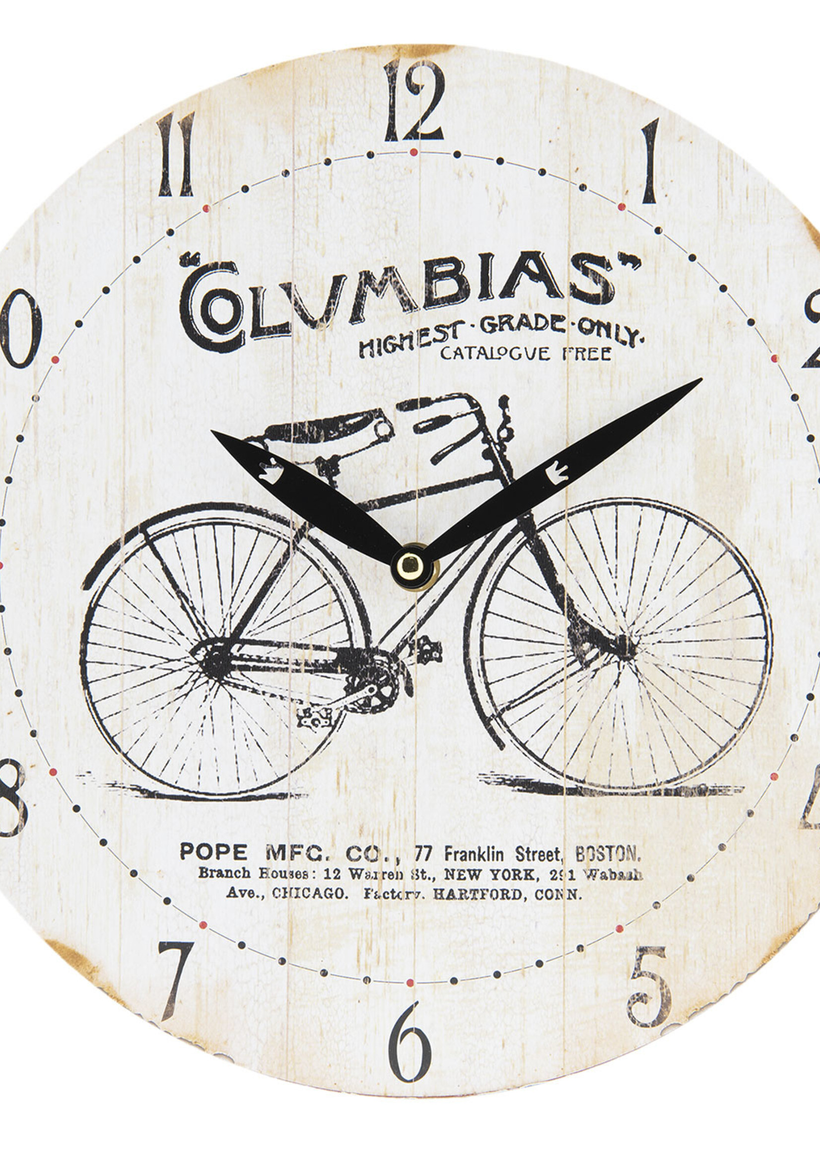 Clayre & Eef Horloge murale Ø 29*4 cm / 1*AA 6KL0534