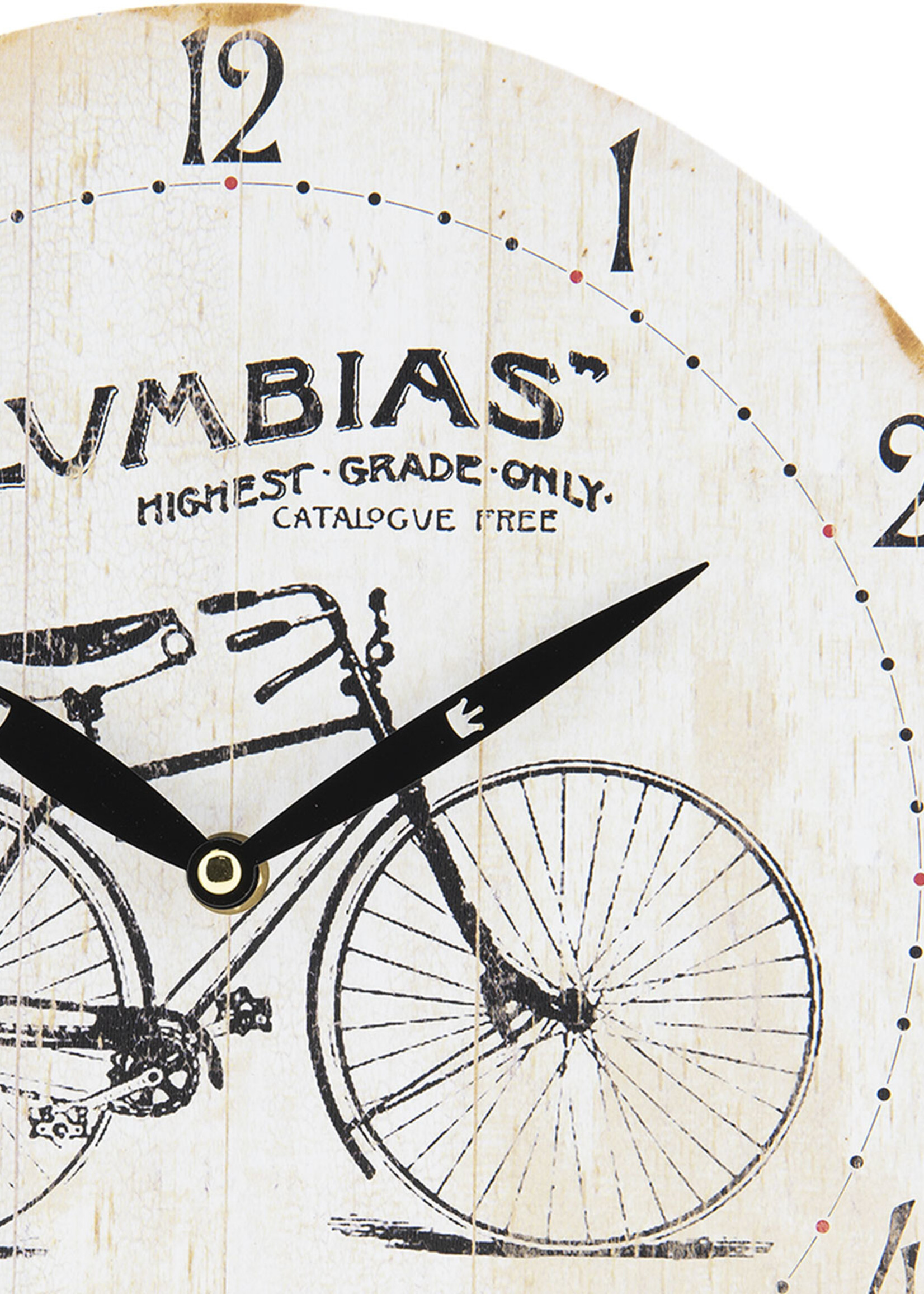 Clayre & Eef Horloge murale Ø 29*4 cm / 1*AA 6KL0534