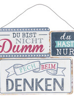 Clayre & Eef Plaque décorative 23*18 cm 6Y3194