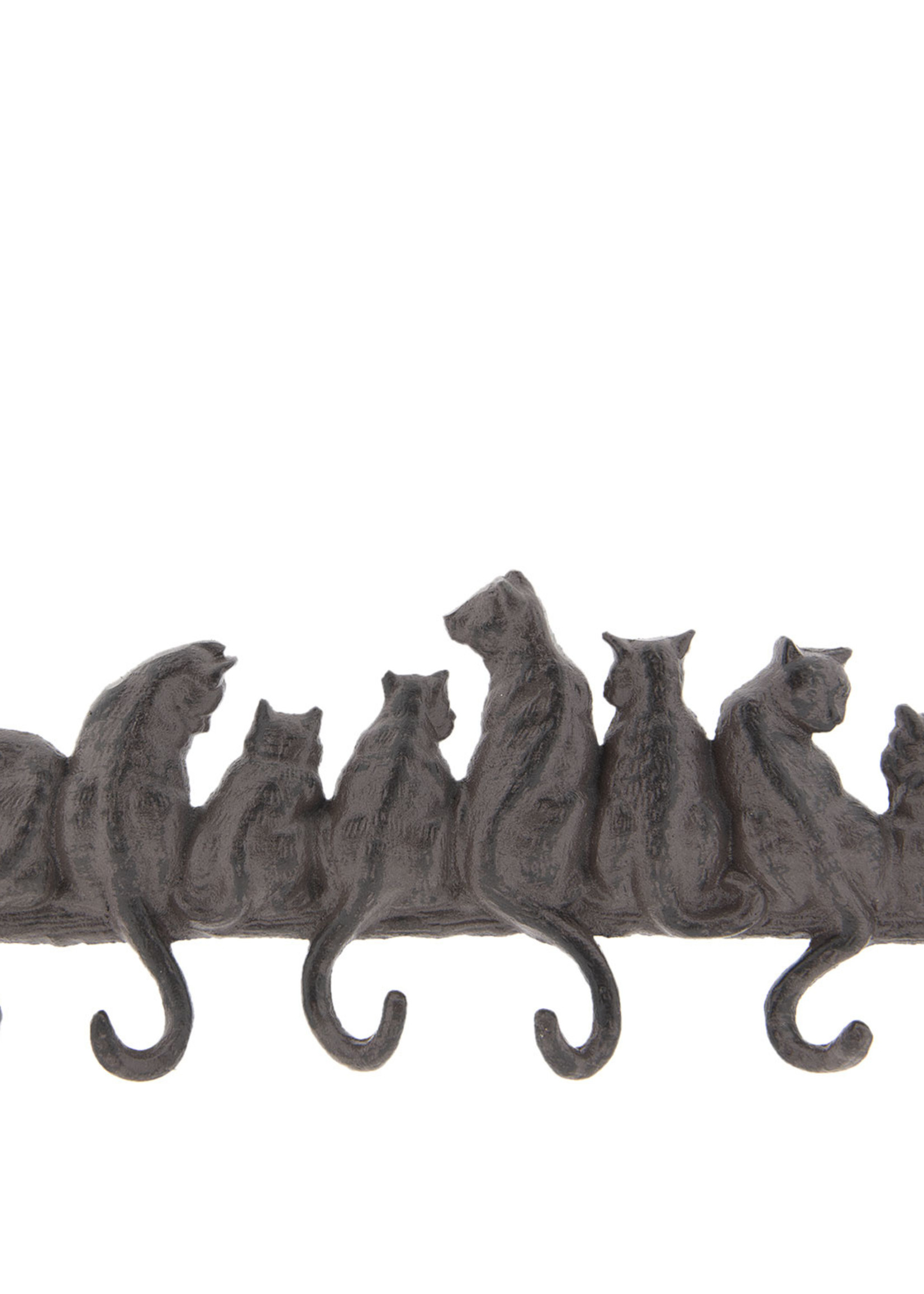 Clayre & Eef Portemanteau chats 36*5*16 cm 6Y3207