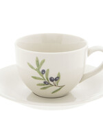 Clayre & Eef Tasse et soucoupe Ø 15*7 cm / 200 ml OLGKS