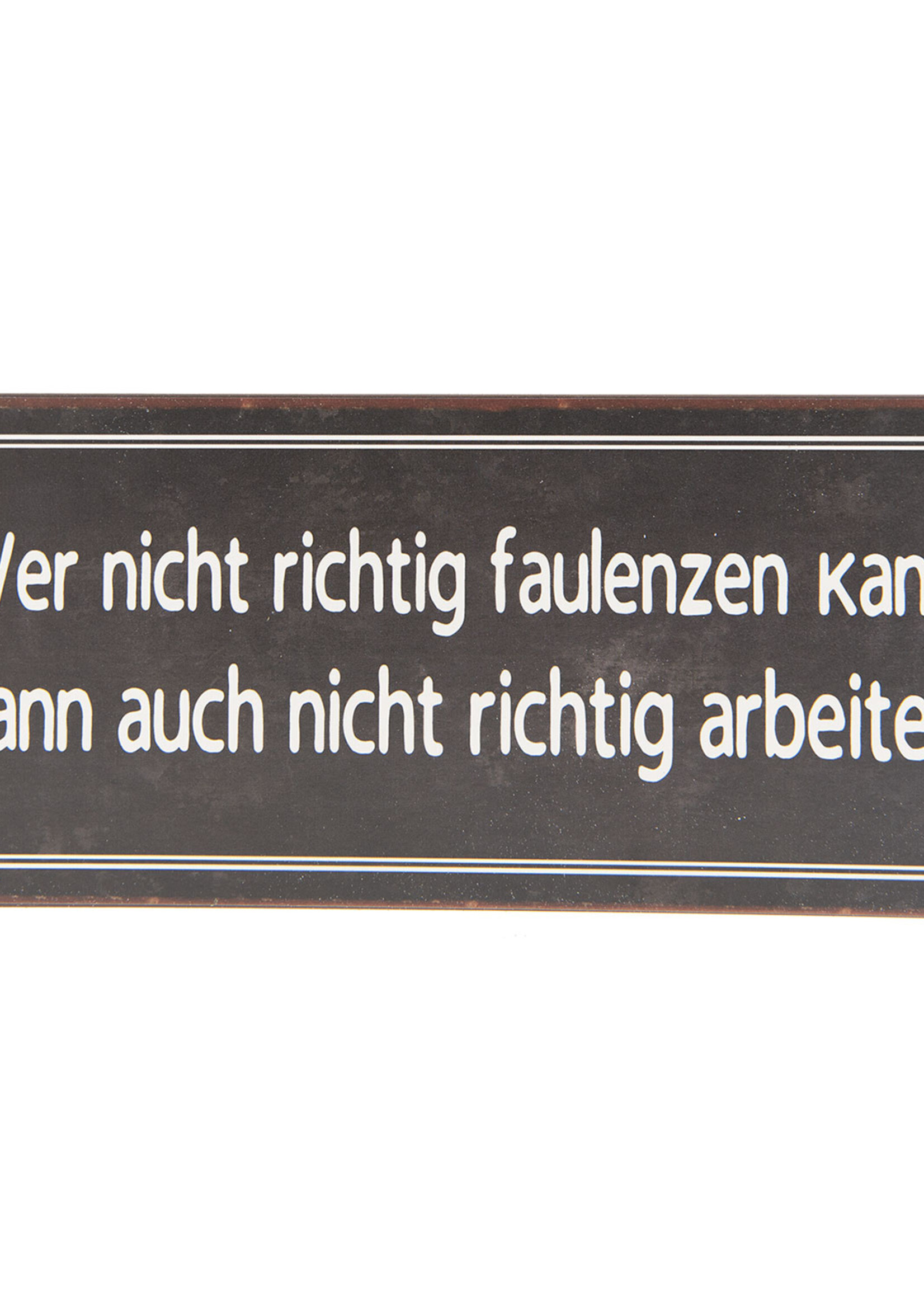 Clayre & Eef Tekstbord 30*13 cm 6Y3260