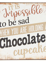 Clayre & Eef Plaque décorative 25*1*25 cm 6Y3282