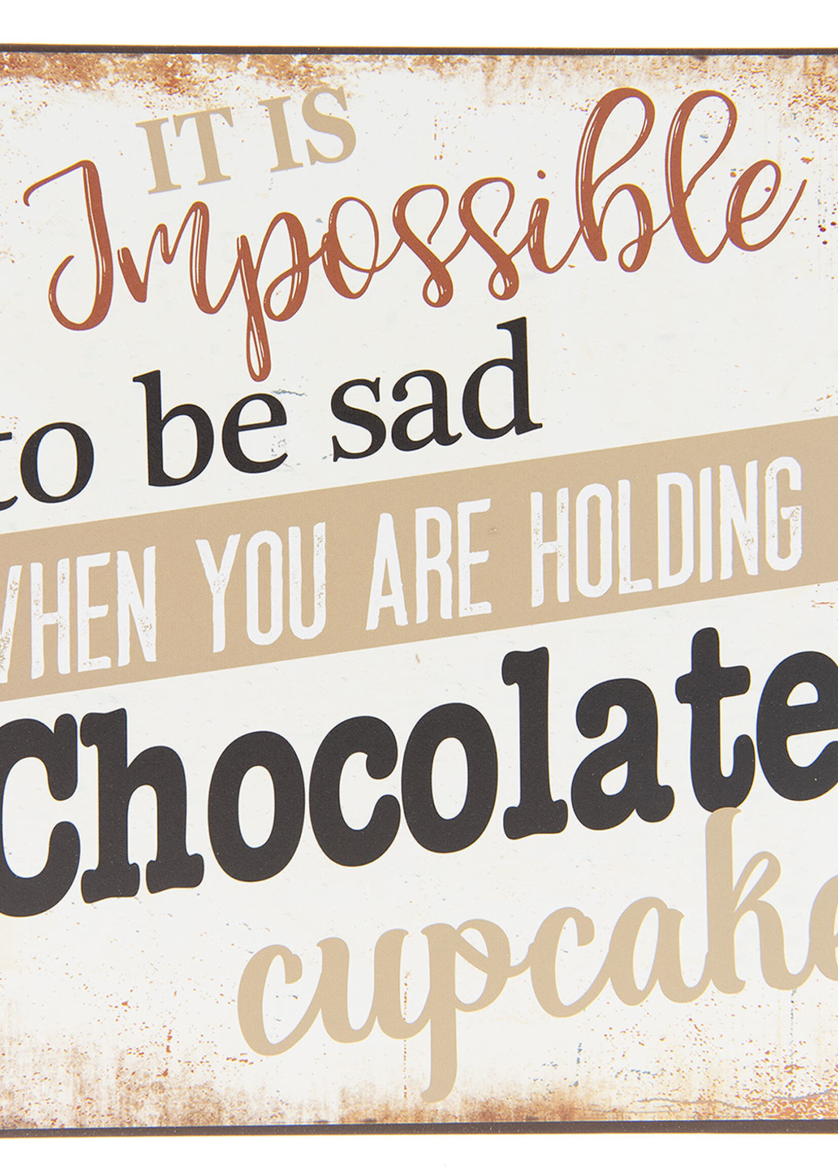 Clayre & Eef Plaque décorative 25*1*25 cm 6Y3282