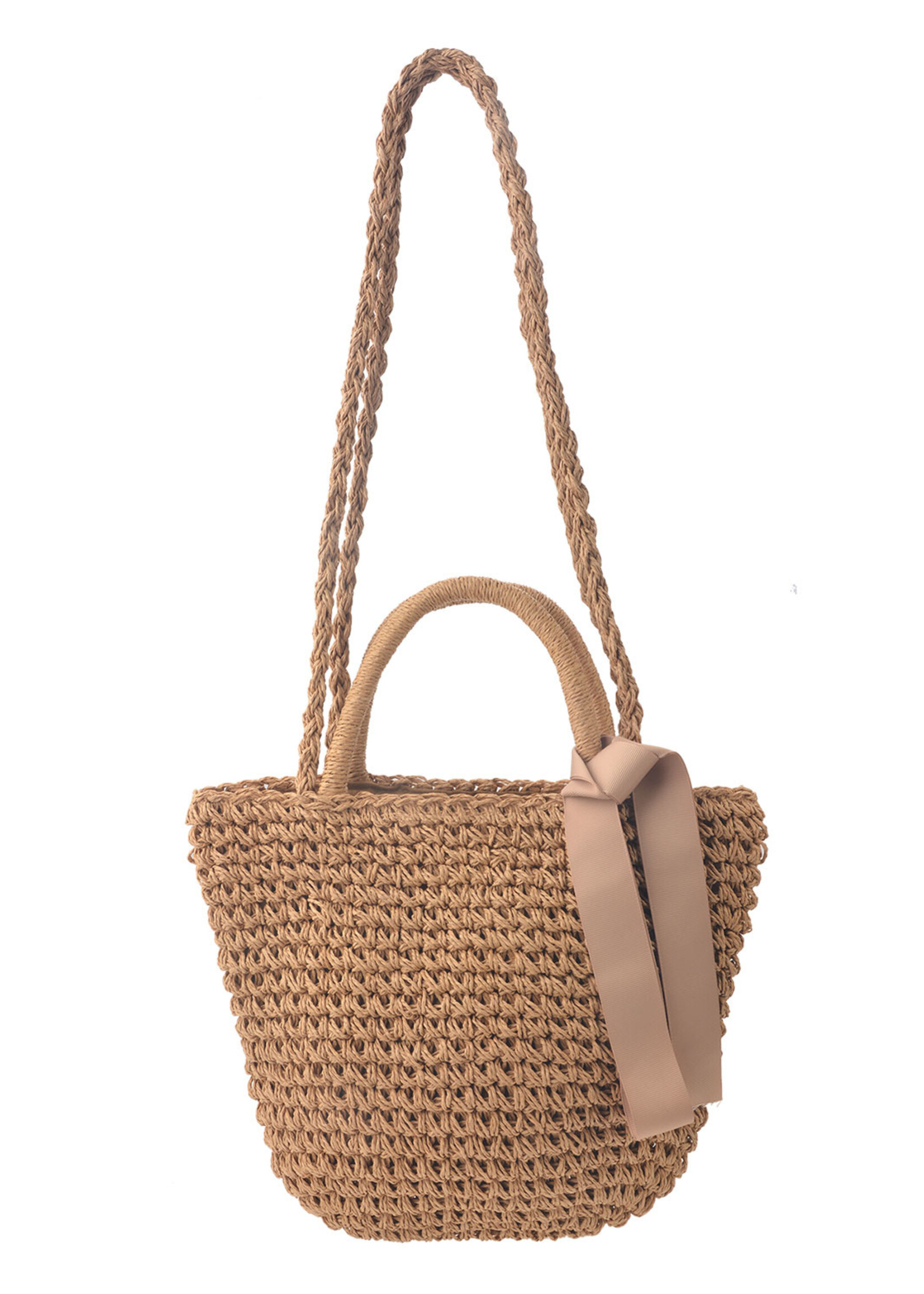 Clayre & Eef Tas 31*21*10 cm beige JZBG0167