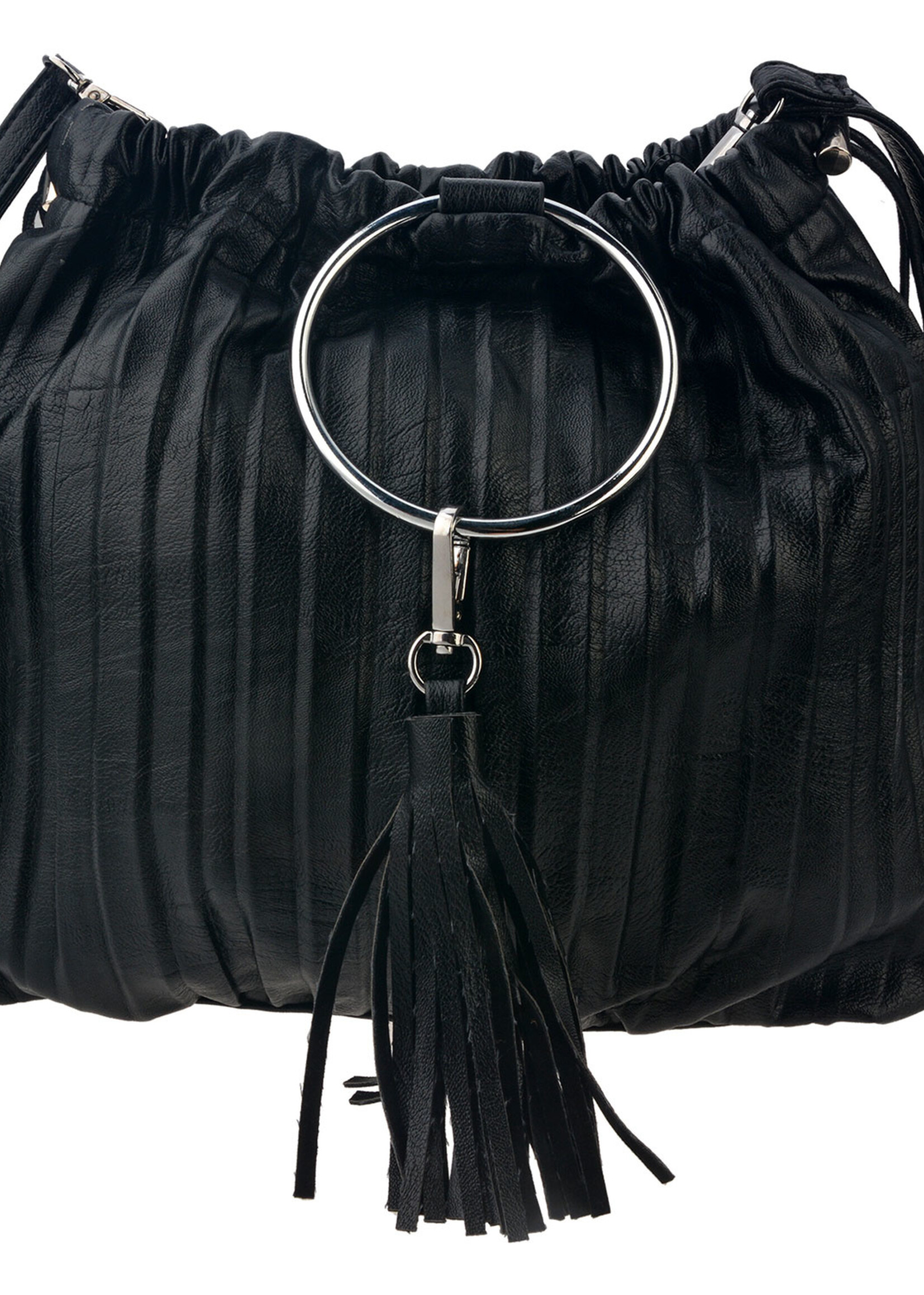 Clayre & Eef Sac 30*28*12 cm noir JZBG0168Z