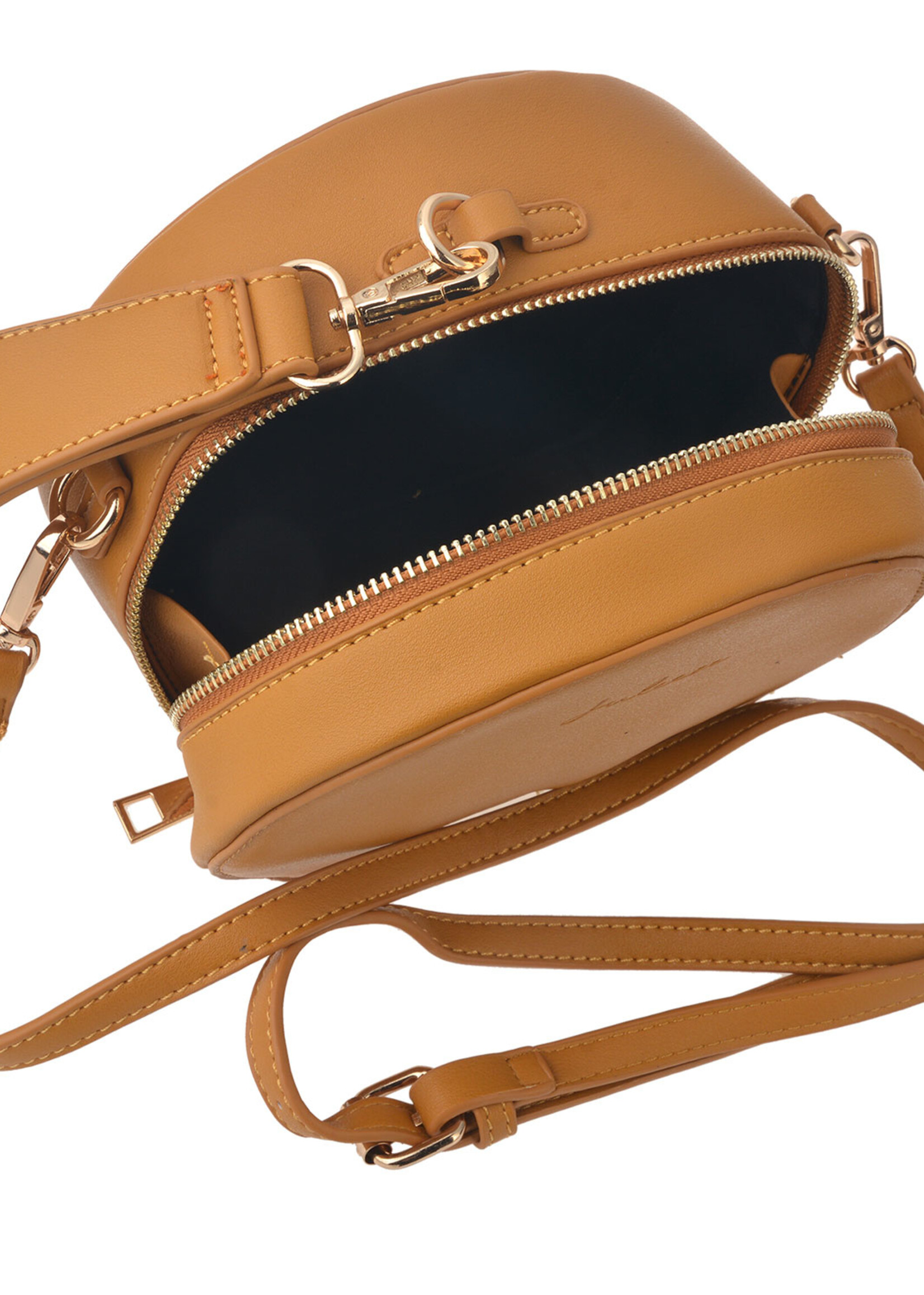 Clayre & Eef Tas 13*15*8 cm bruin JZBG0172CH