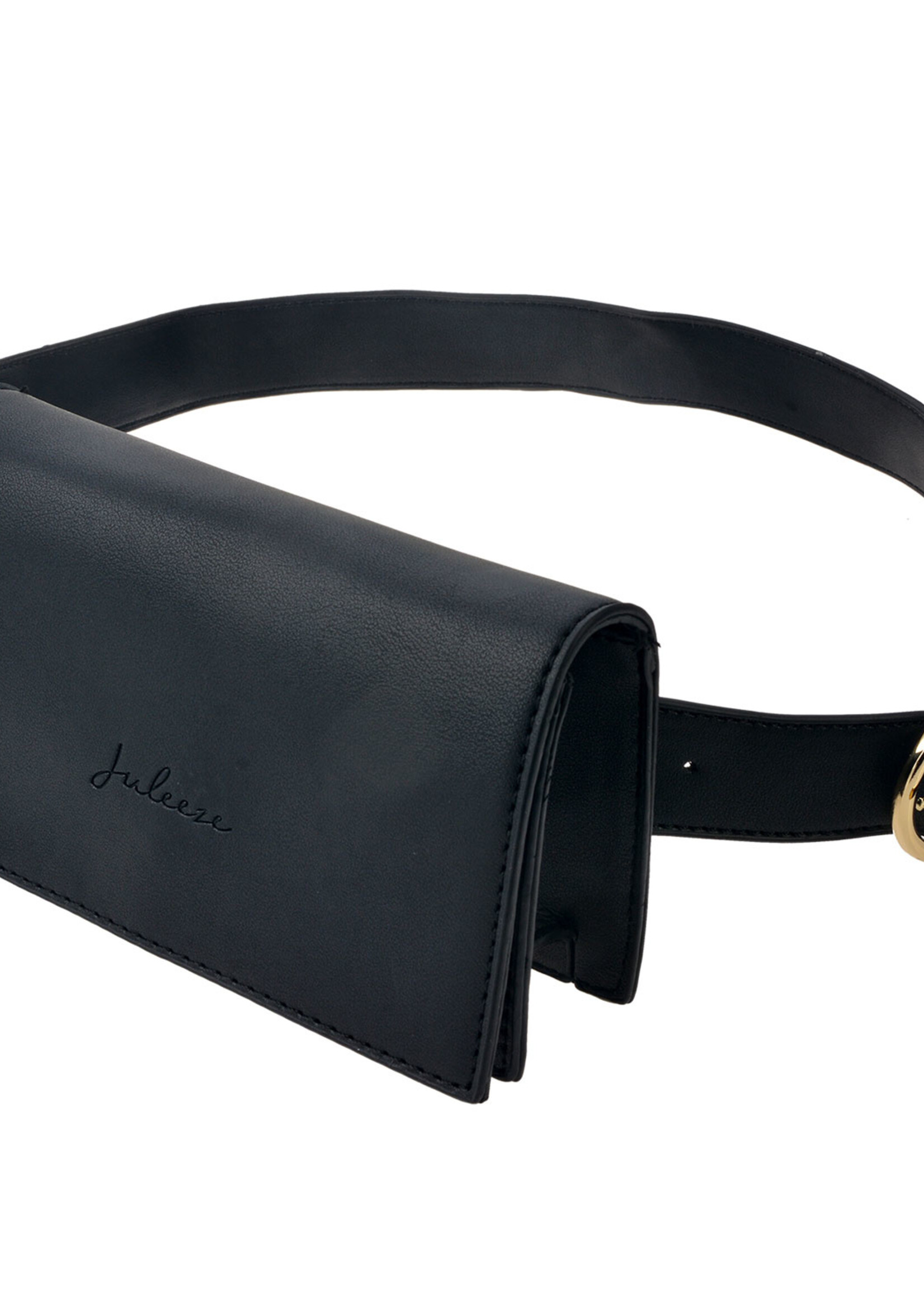 Clayre & Eef Sac 18*10*5 cm / Ø 13 cm noir/jaune JZBG0173