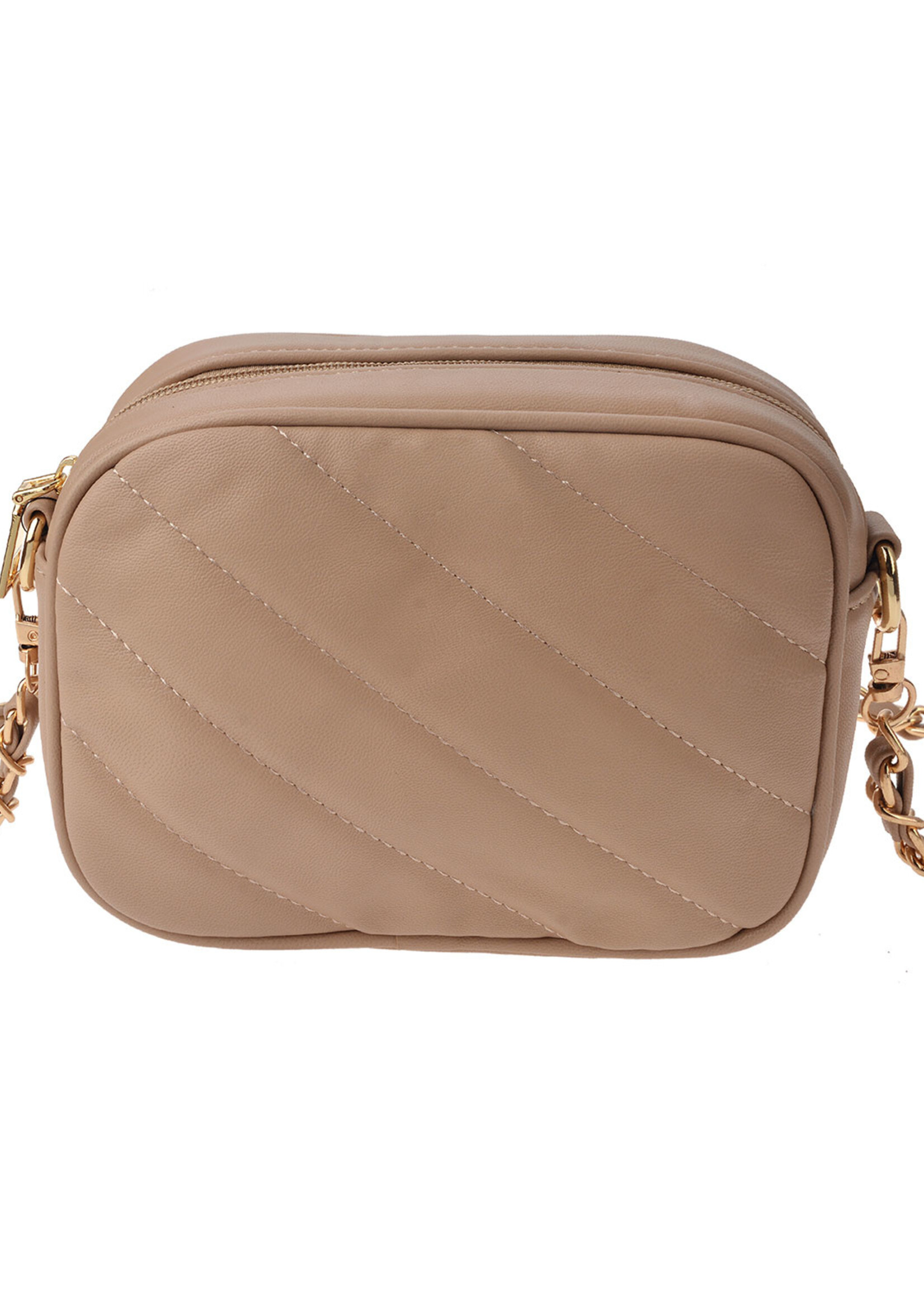 Clayre & Eef Tas 18*13*7 cm wit JZBG0174W