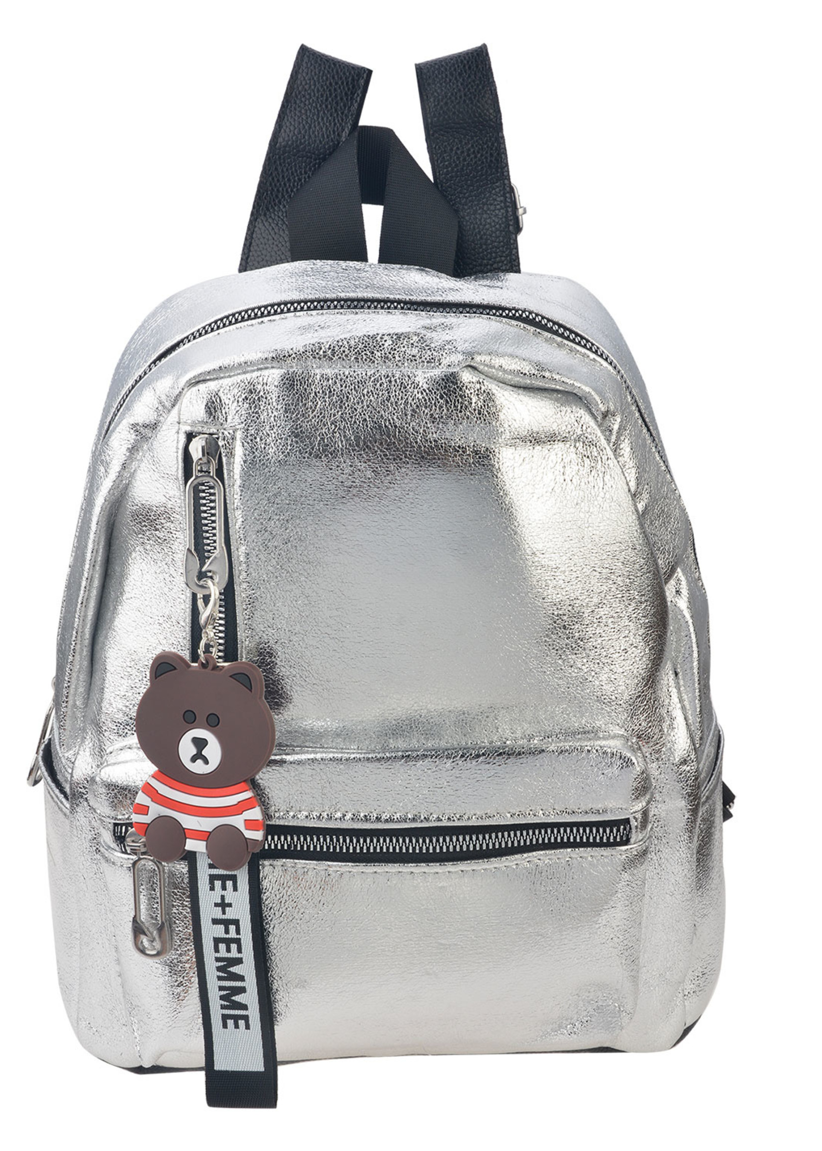 Clayre & Eef Sac 30*25*11 cm couleur argentée JZBG0186ZI