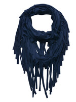 Clayre & Eef Sjaal 40*150 cm blauw JZSC0391BL