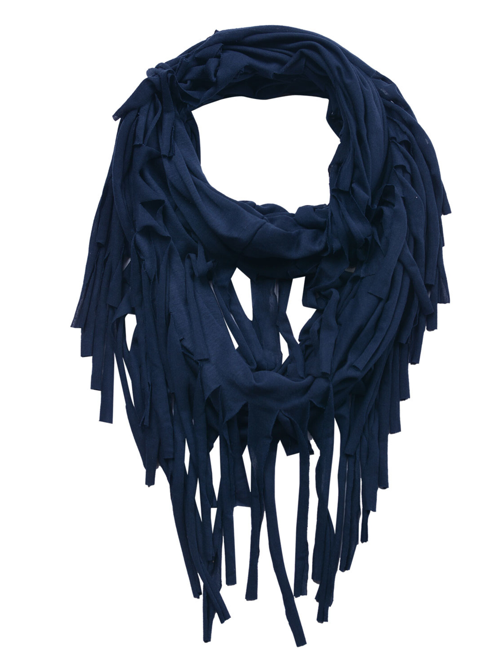 Clayre & Eef Sjaal 40*150 cm blauw JZSC0391BL