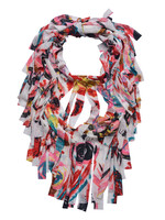 Clayre & Eef Écharpe 30*150 cm multi couleurs JZSC0392