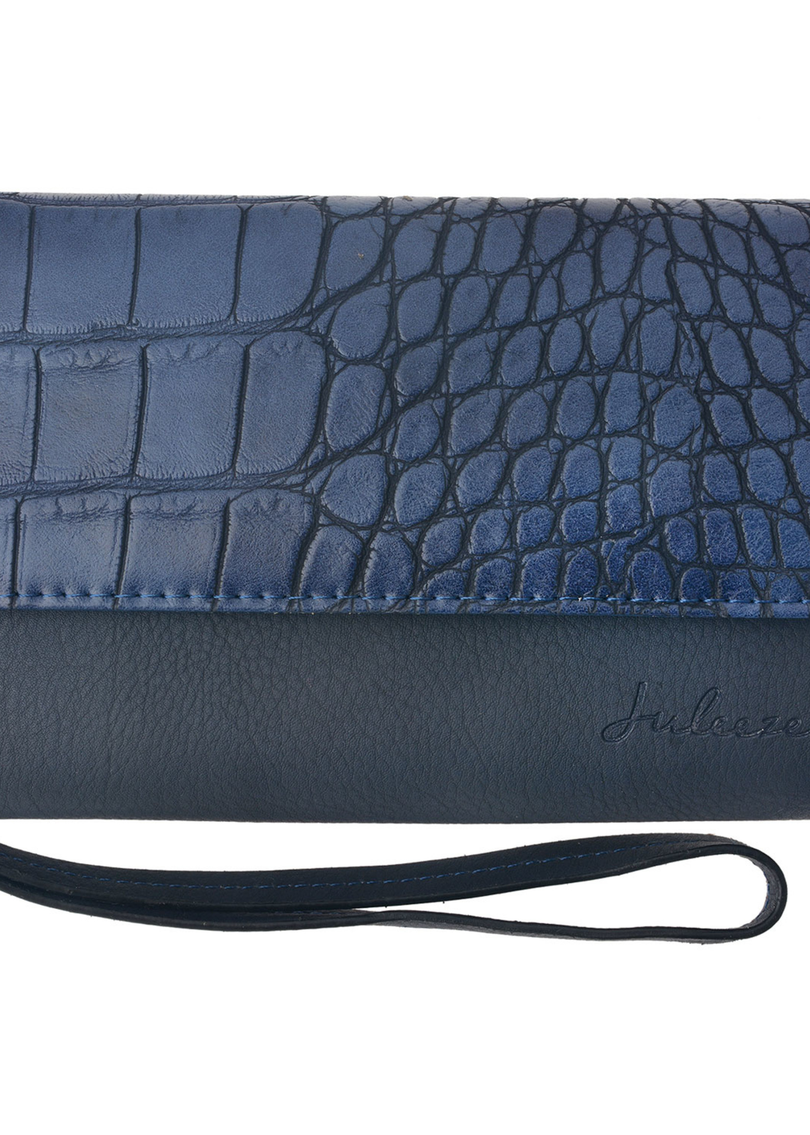 Clayre & Eef Porte-monnaie 17*10 cm bleu JZWA0048BL