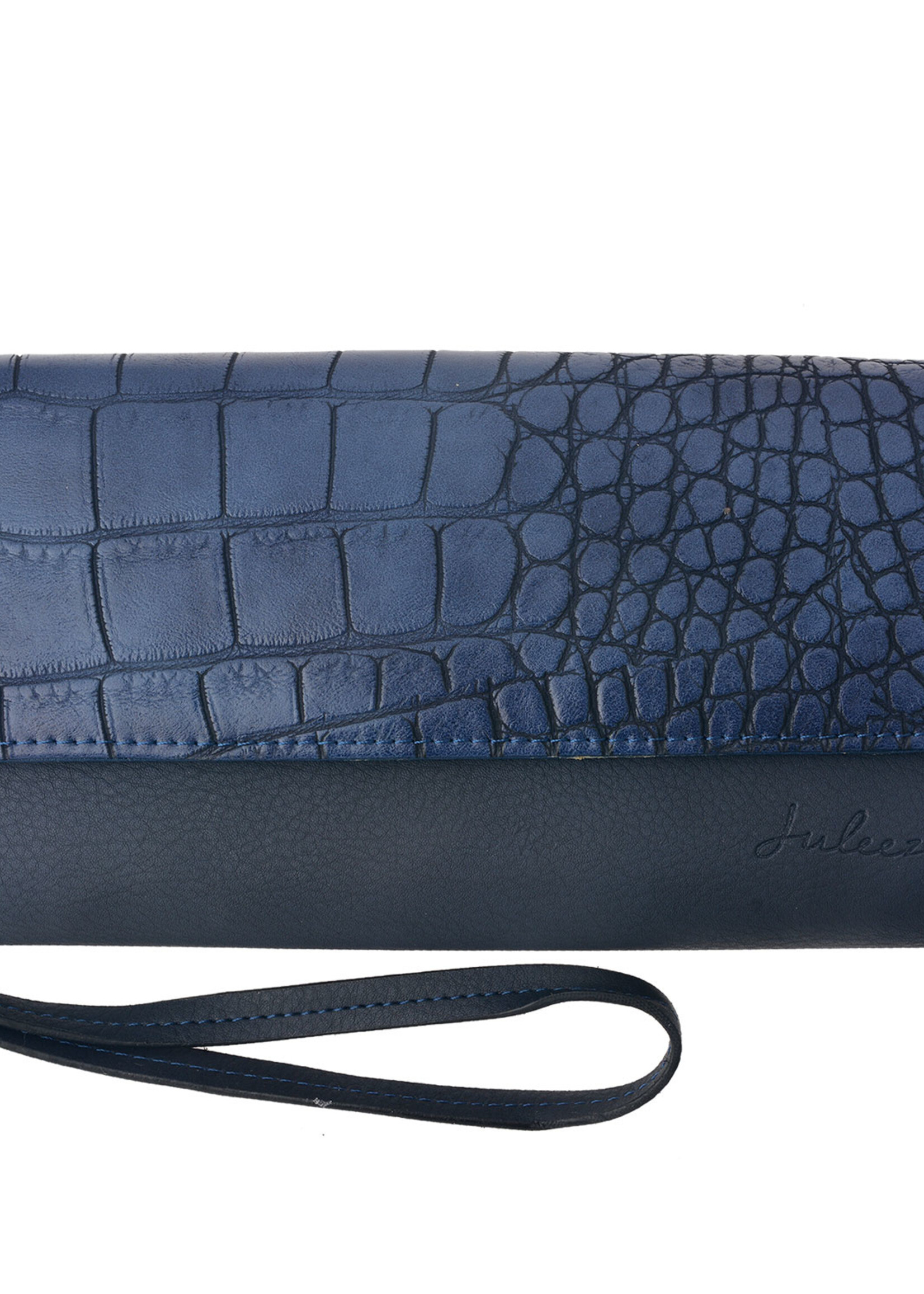 Clayre & Eef Portemonnee 20*10.5 cm blauw JZWA0049BL