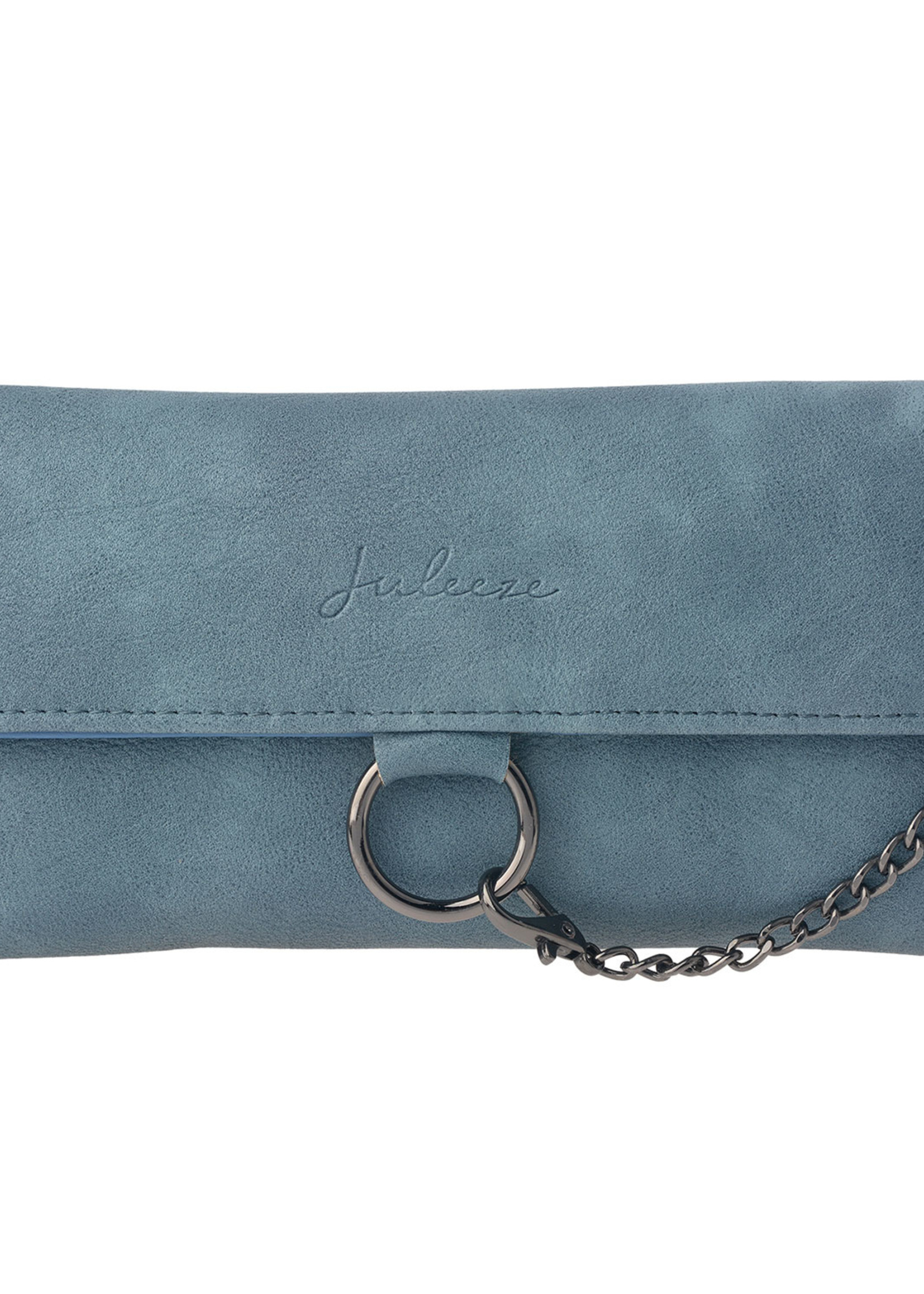 Clayre & Eef Portemonnee 19*9 cm blauw JZWA0050BL