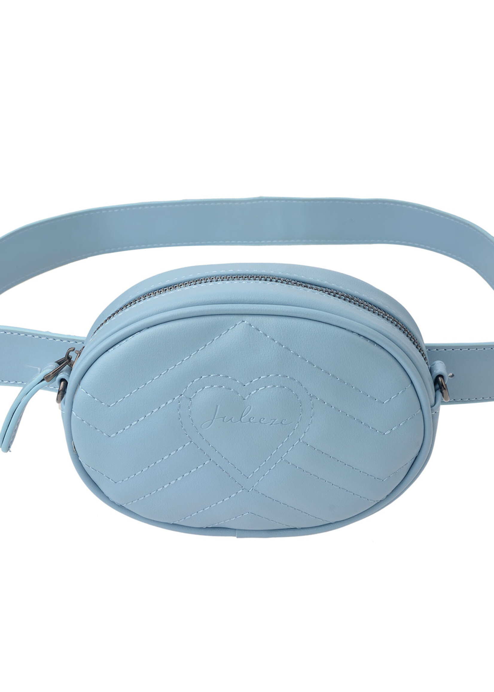 Clayre & Eef Sacoche avec ceinture 17*6*11 cm bleu JZWB0003BL