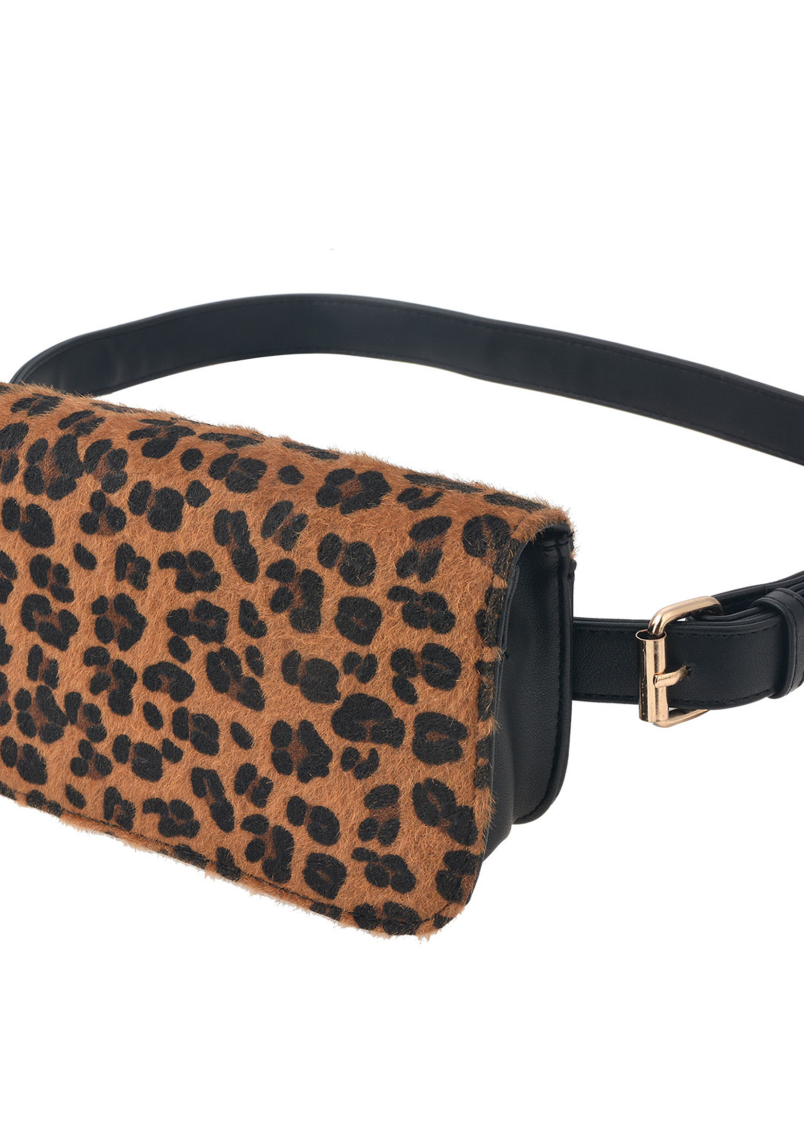 Clayre & Eef Heuptas met riem 19*5*11 cm zwart bruin JZWB0004