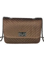 Clayre & Eef Sac 19*7*13 cm bronze beige MLBAG0072BE