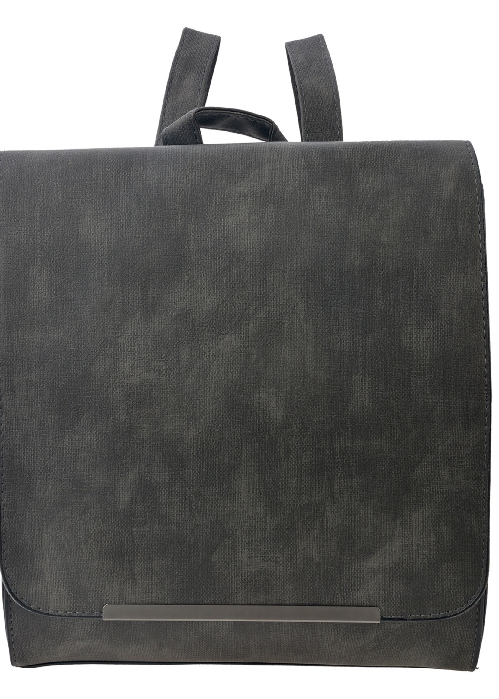 Clayre & Eef Rugzak 30*27 cm grijs MLBAG0082